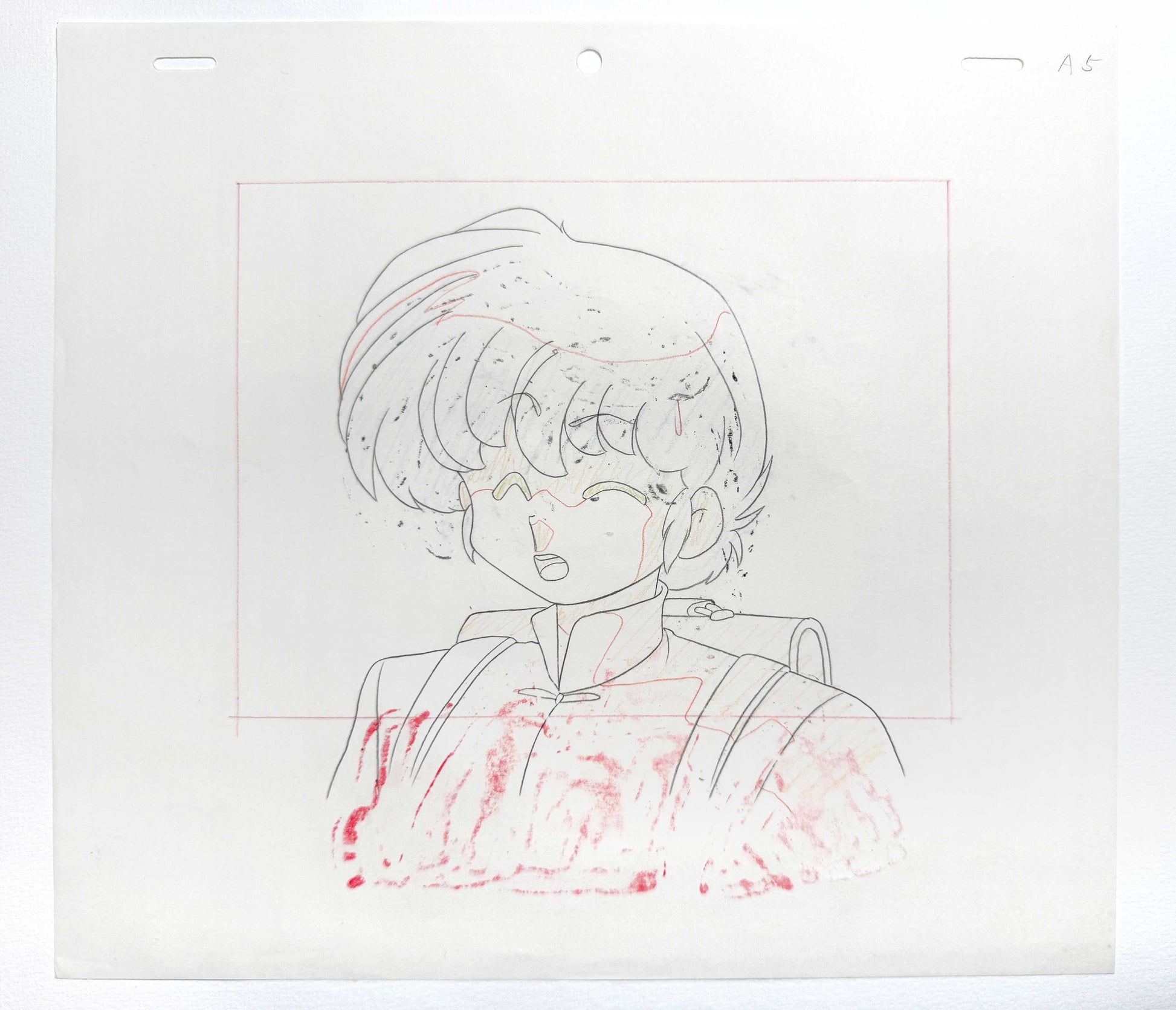 Ranma ½ : Original Animation Production Cel and Matching Drawing (Rumiko Takahashi, 1989–1992). For sale on FLIP Gallery