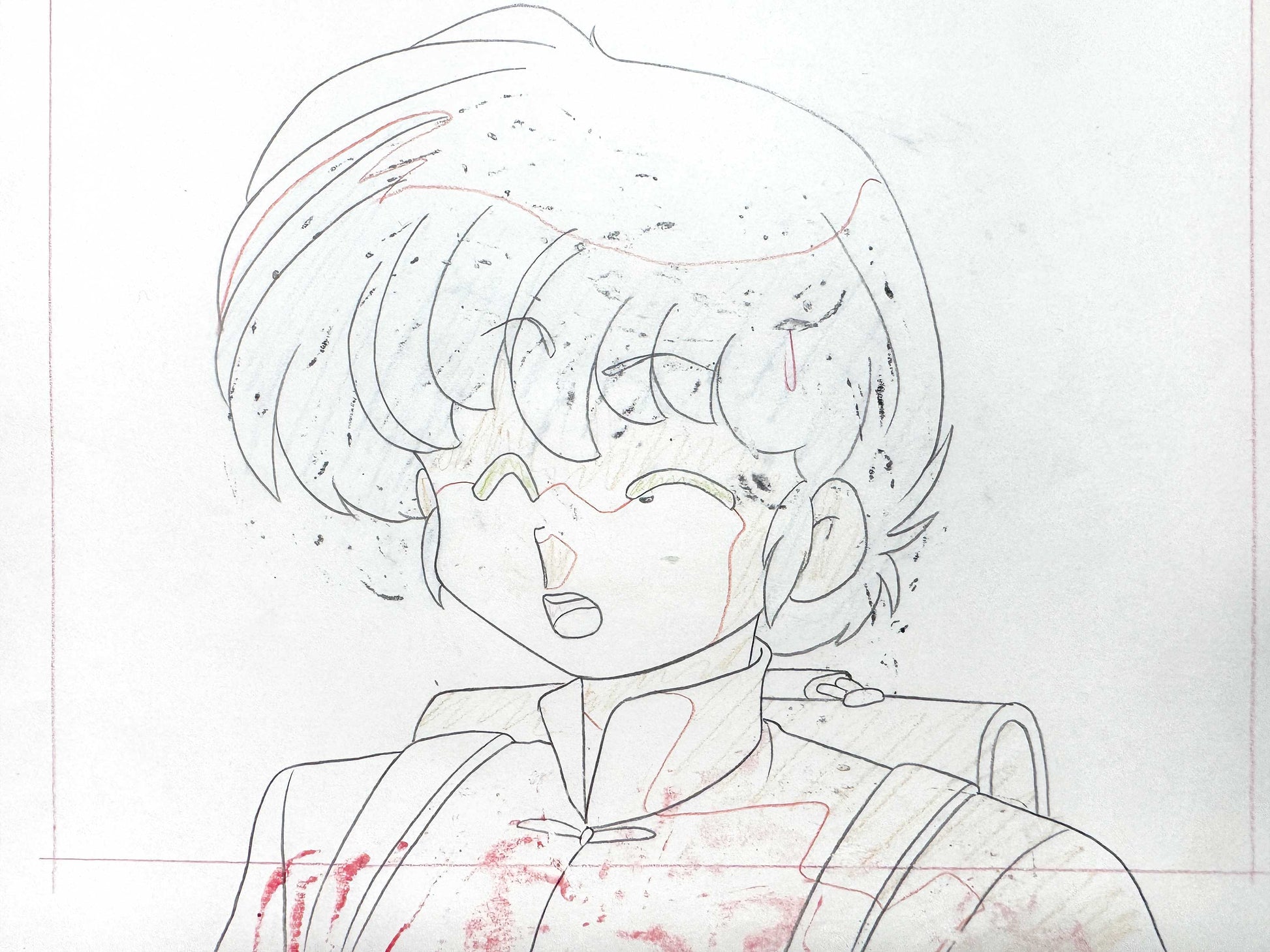 Ranma ½ : Original Animation Production Cel and Matching Drawing (Rumiko Takahashi, 1989–1992). For sale on FLIP Gallery