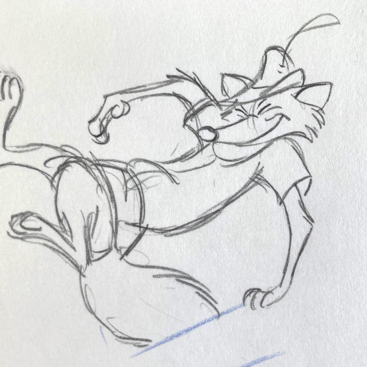 Robin Hood : Original Production Used Rough Animation Drawing (Walt Disney, 1973). For sale on FLIP Gallery