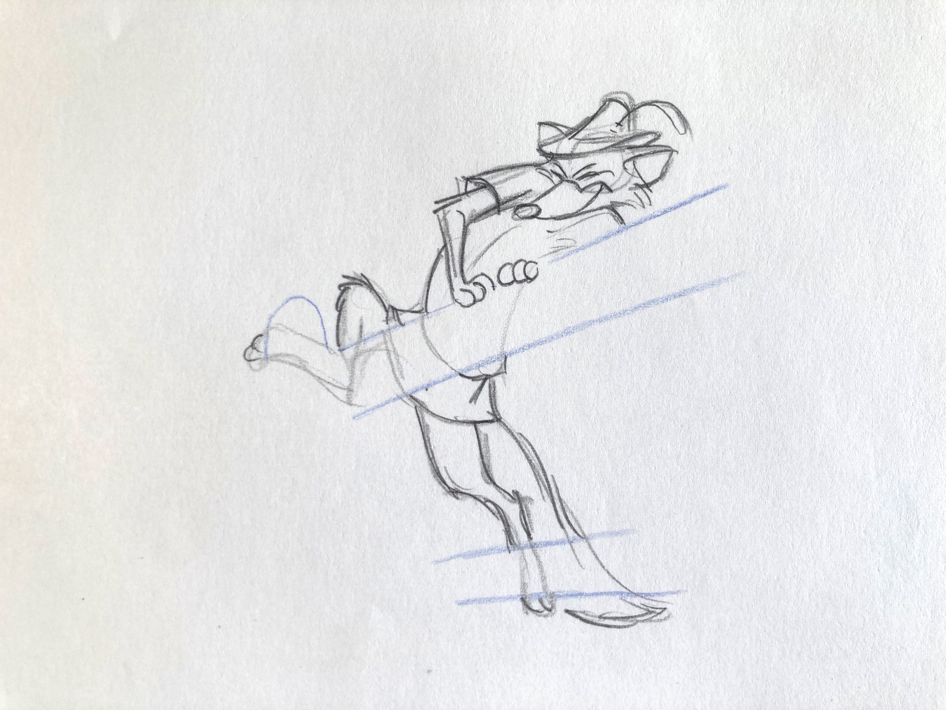 Robin Hood : Original Rough Animation Drawing (Walt Disney, 1973). For sale on FLIP Gallery