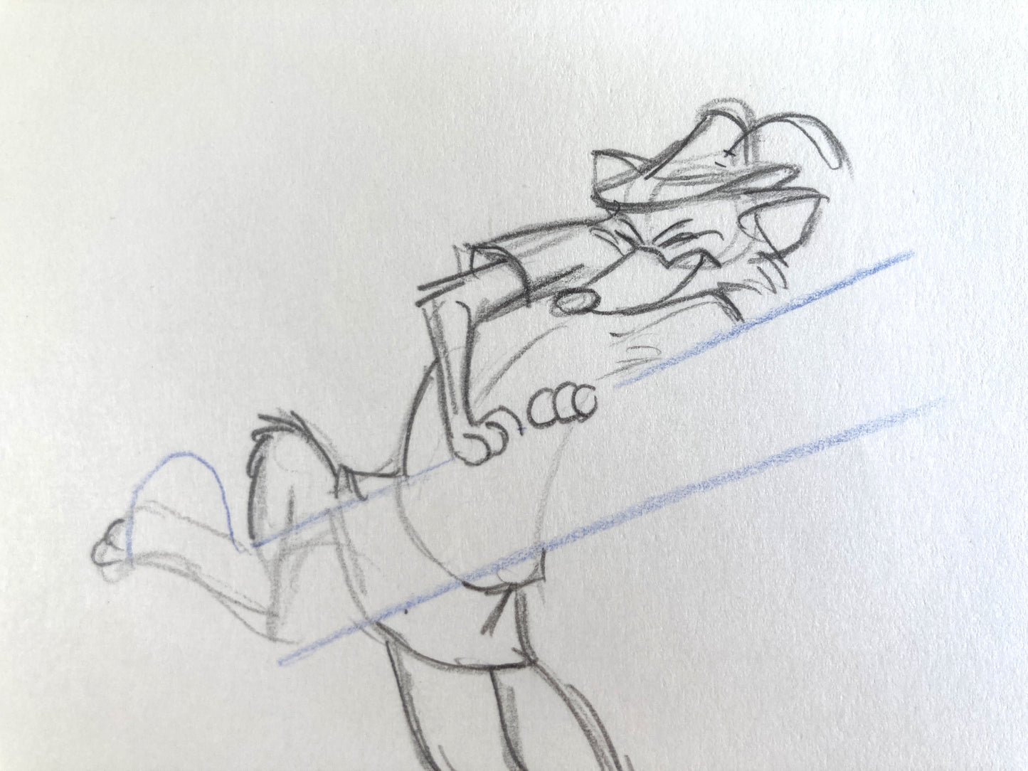 Robin Hood : Original Rough Animation Drawing (Walt Disney, 1973). For sale on FLIP Gallery