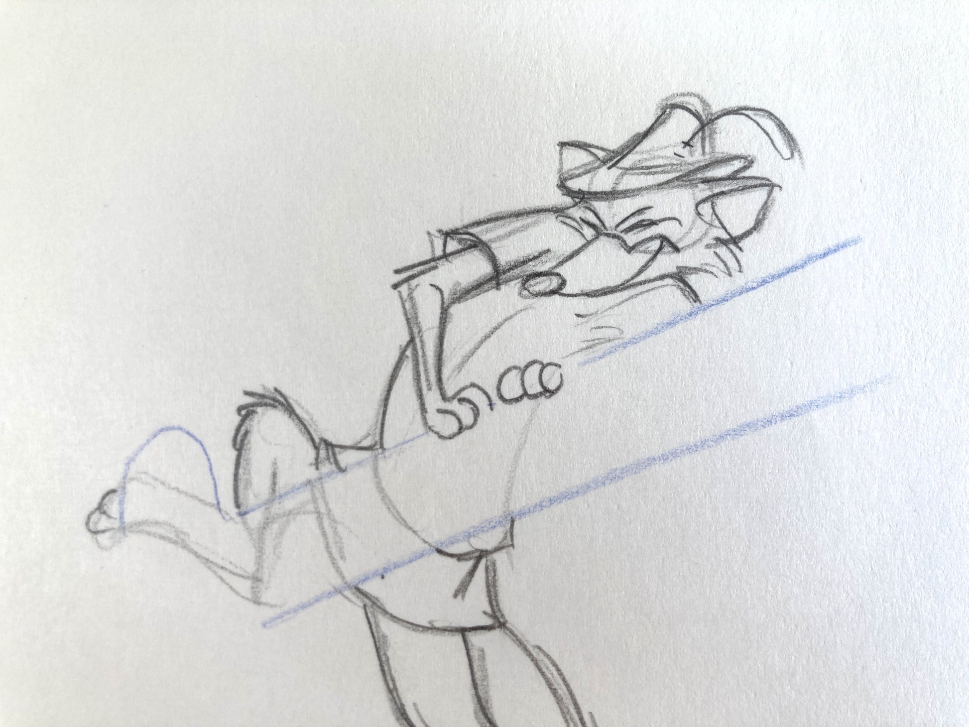 Robin Hood : Original Rough Animation Drawing (Walt Disney, 1973). For sale on FLIP Gallery