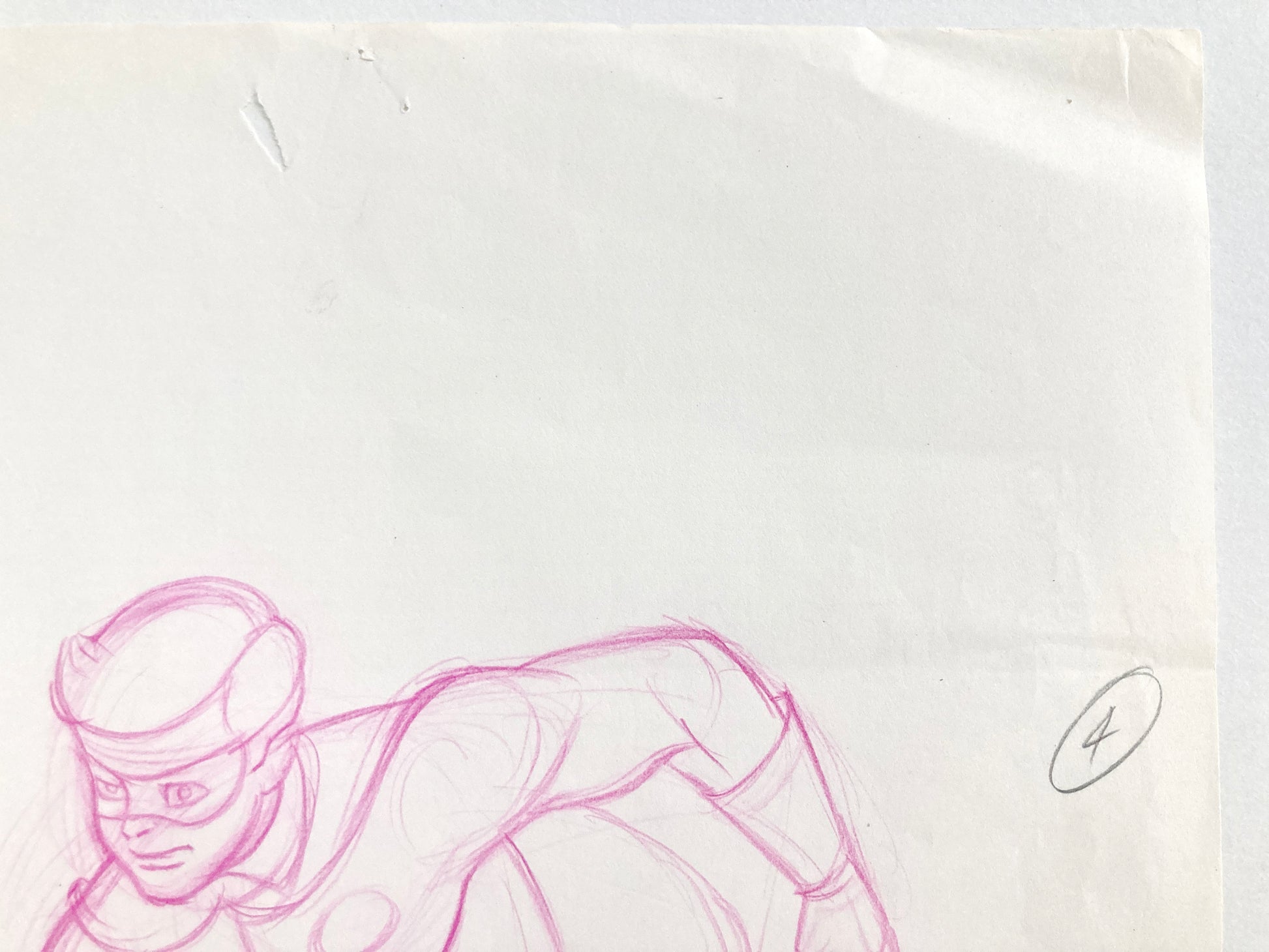 The Adventures of Batman : Original Production Used Animation Drawing of Robin from 1968. For sale on FLIP Gallery