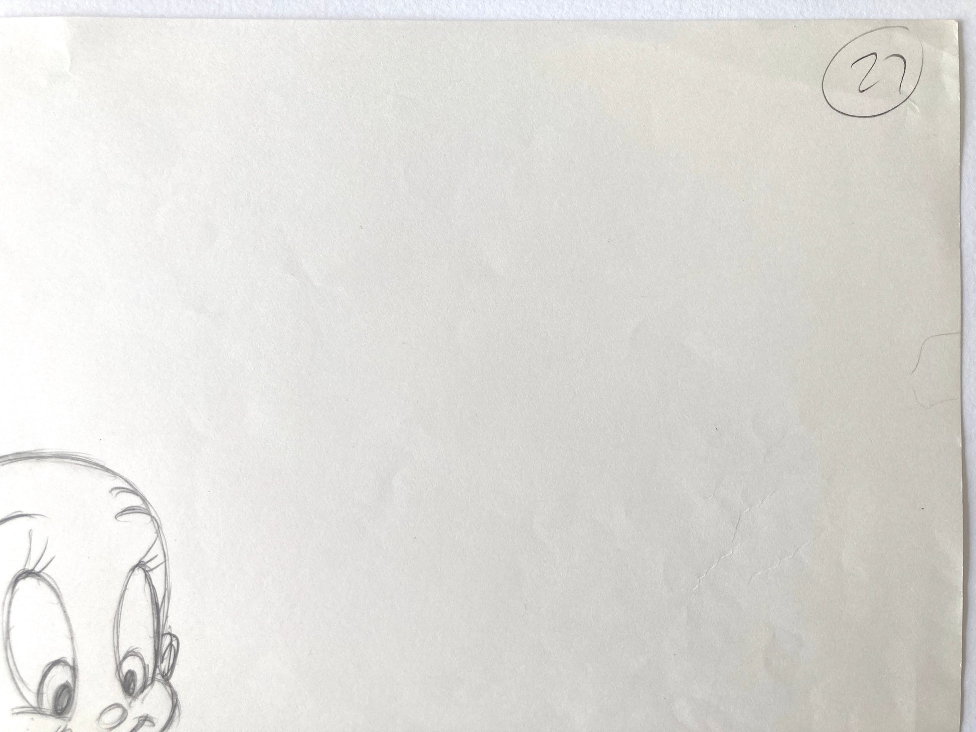 Tummy Trouble - Roger Rabbit : Baby Herman Original Production Used Animation Drawing (Walt Disney/Amblin, 1989). For sale on FLIP Gallery