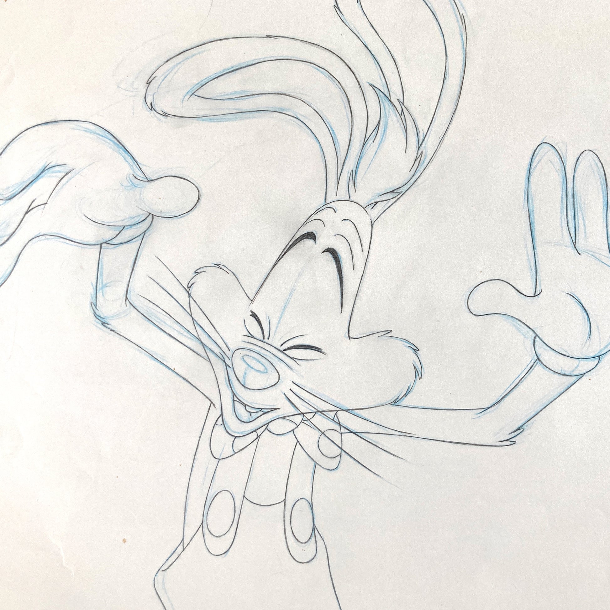 Roger Rabbit Tummy Trouble Original Animation Production Drawing (Walt Disney/Amblin, 1988). For sale on FLIP Gallery