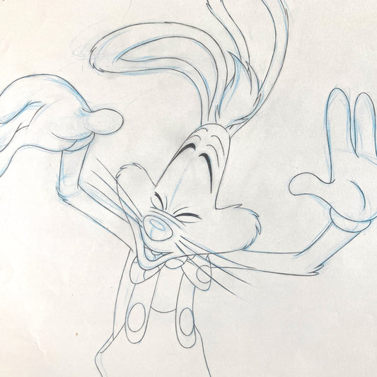 Roger Rabbit Tummy Trouble Original Animation Production Drawing (Walt Disney/Amblin, 1988). For sale on FLIP Gallery