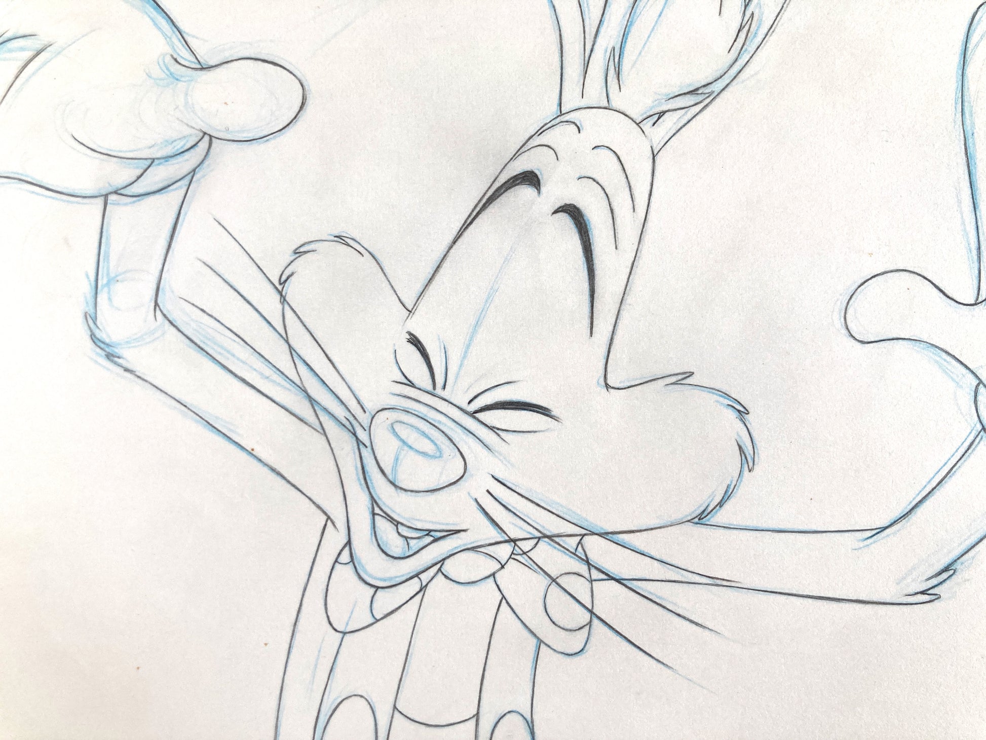 Roger Rabbit Tummy Trouble Original Animation Production Drawing (Walt Disney/Amblin, 1988). For sale on FLIP Gallery