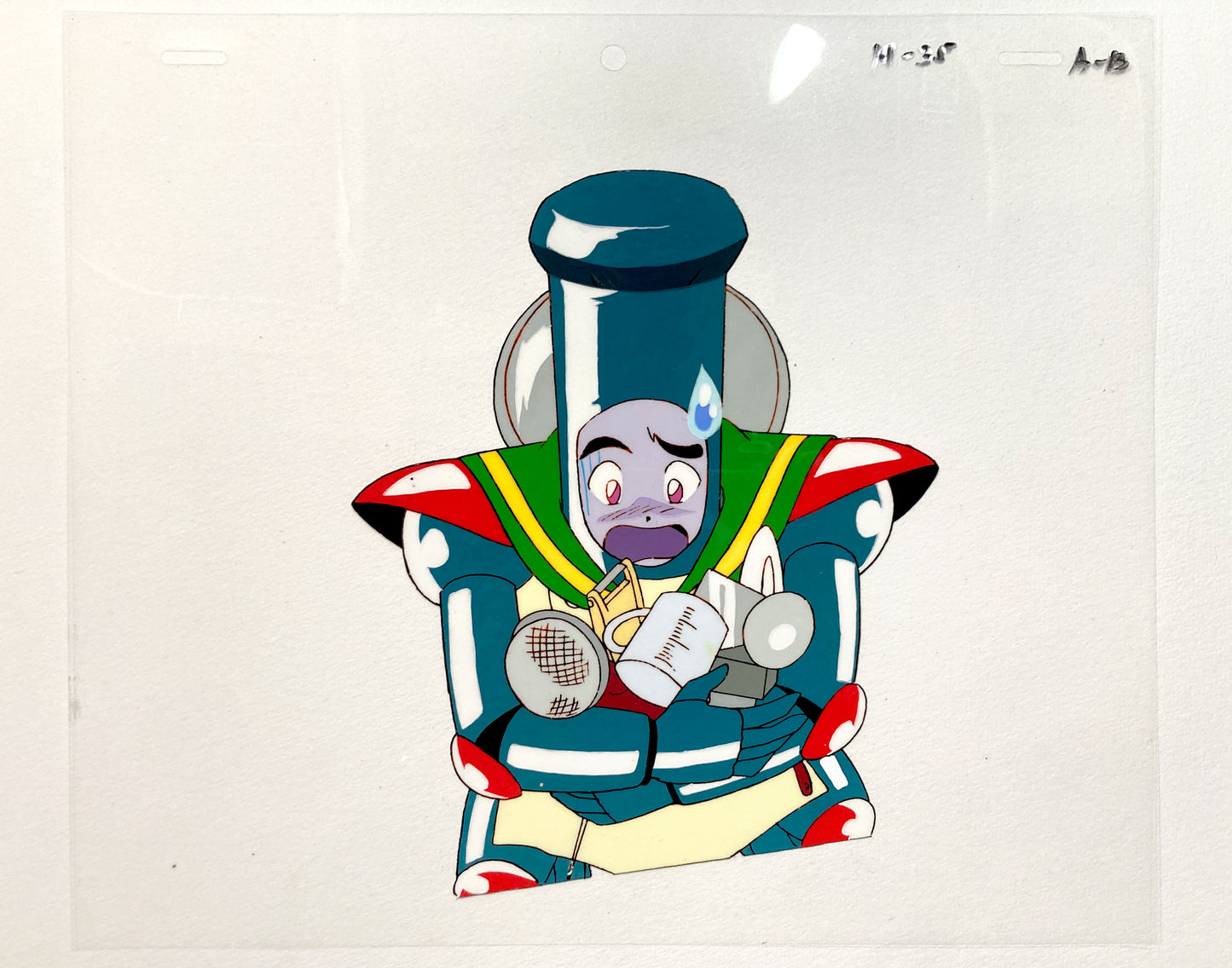 Sailor Moon Original Animation Cel and Matching Drawing of Sailor Chef (1991). For sale on FLIP Gallery