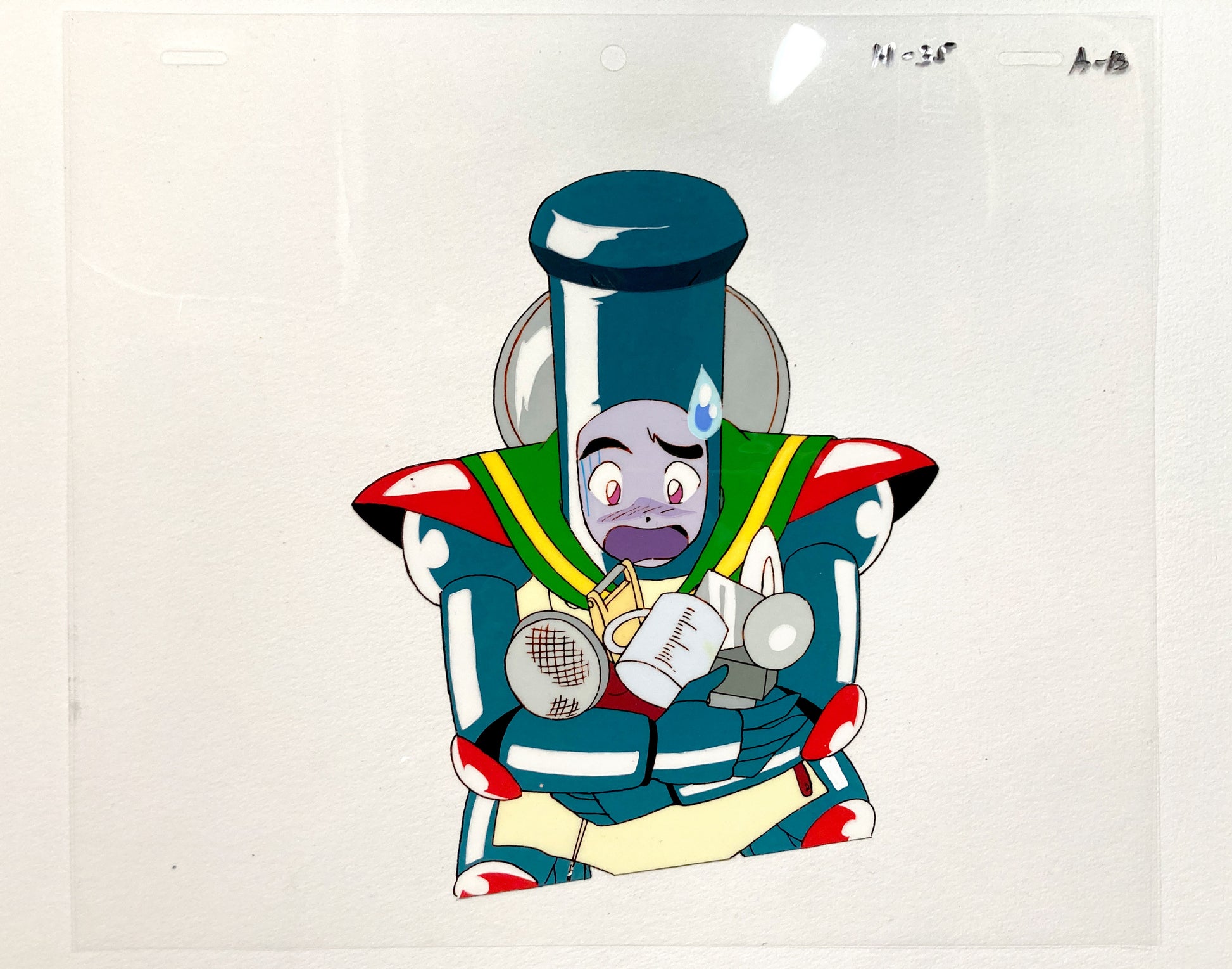 Sailor Moon Original Animation Cel and Matching Drawing of Sailor Chef (1991). For sale on FLIP Gallery