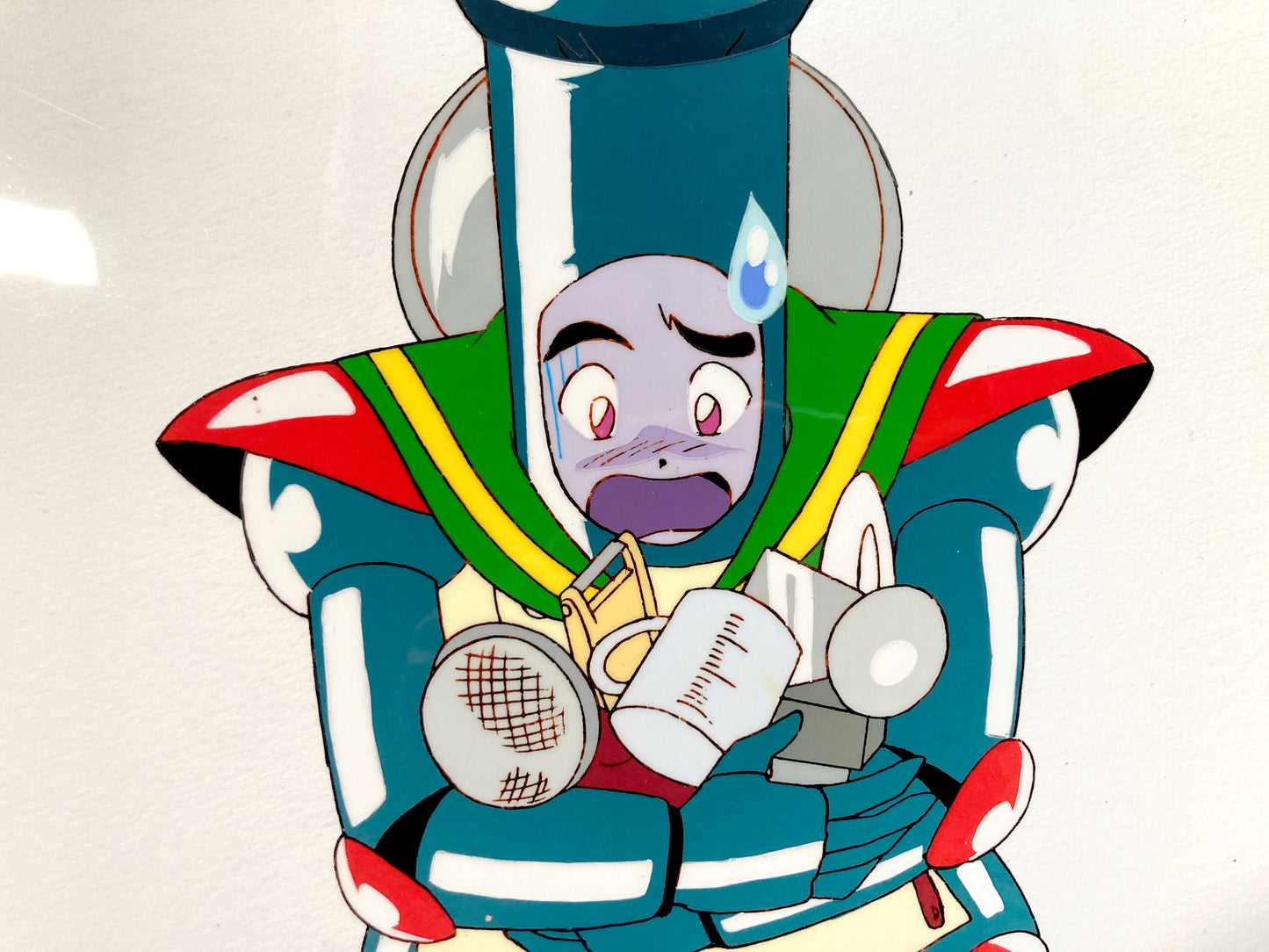 Sailor Moon Original Animation Cel and Matching Drawing of Sailor Chef (1991). For sale on FLIP Gallery