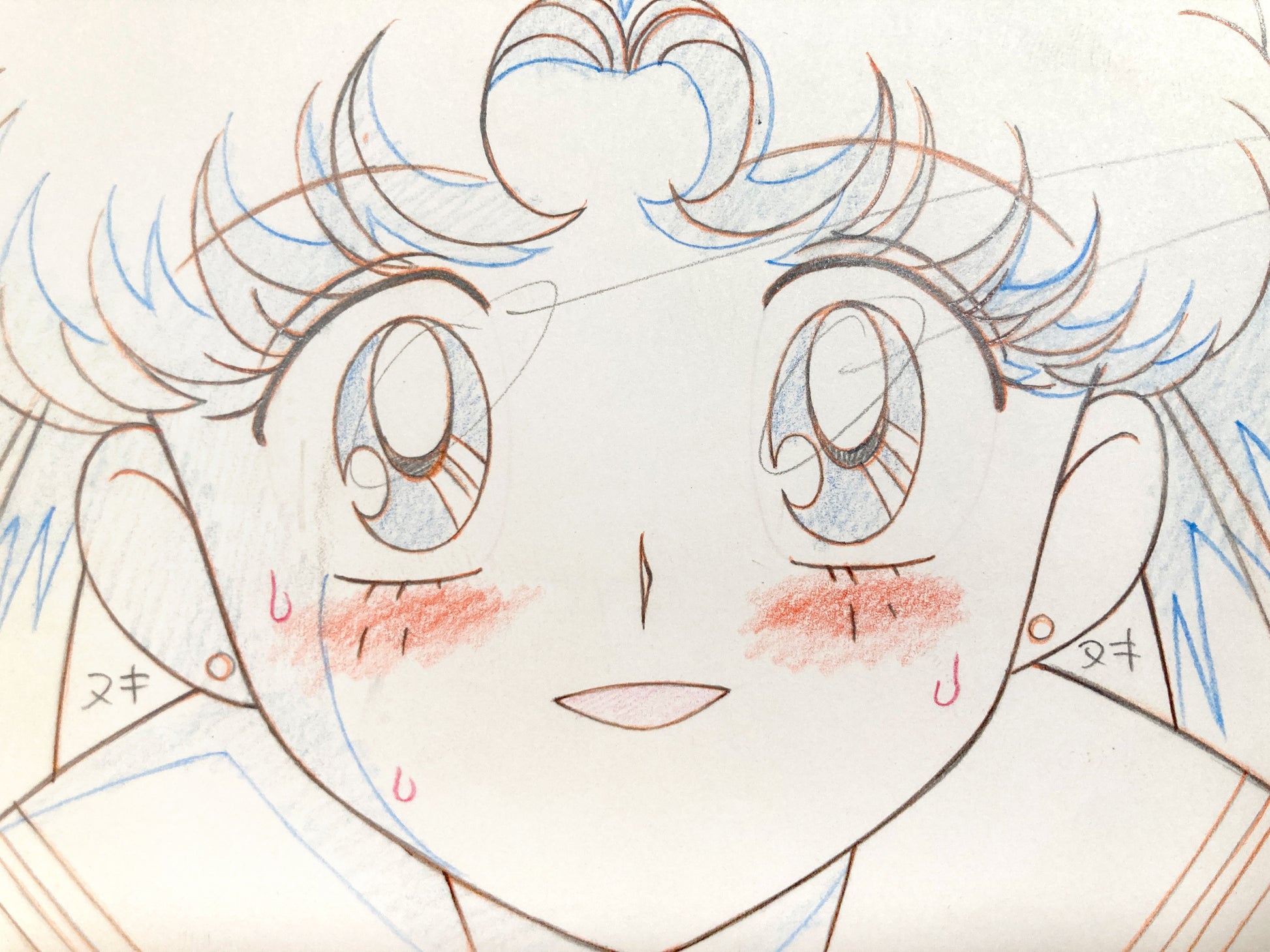 Sailor Moon S Driving Dangerously Usagi Original Animation Layout Drawing (Toei Animation, 1994). For Sale on FLIP Gallery