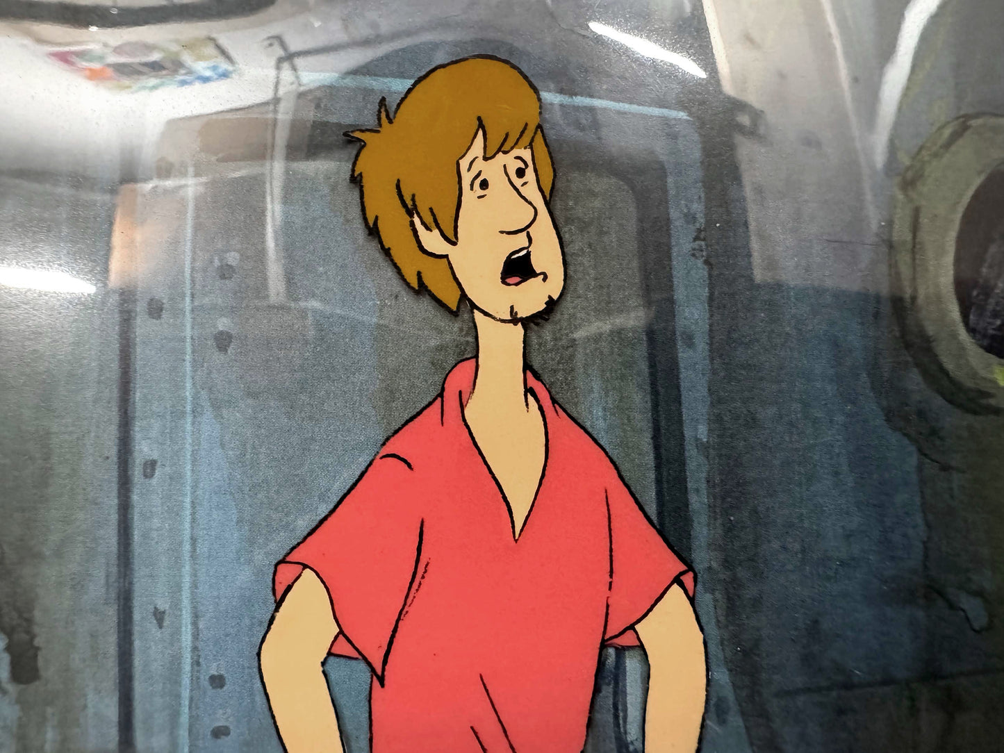 The 13 Ghosts of Scooby-Doo Shaggy Animation Production Cel (Hanna-Barbera, c. 1985). For sale on FLIP Gallery
