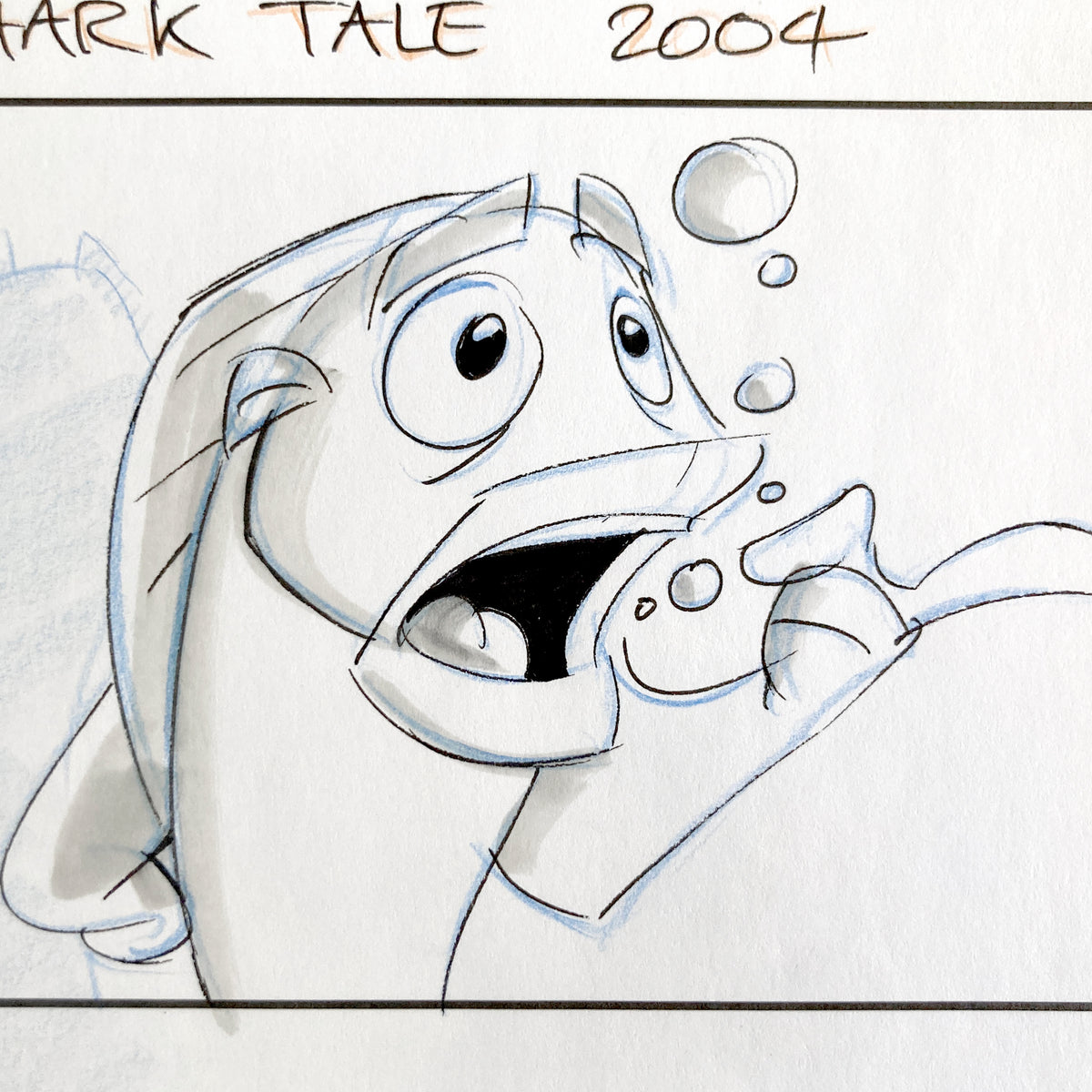 Layout Shark Tale SHARK TALE : Signed Original Storyboard Drawing (DreamWorks, 2004 ...