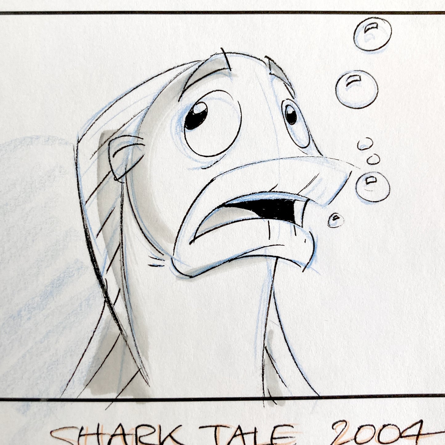 Shark Tale Original Production Used Storyboard Art - Signed by Dino Athanassiou (DreamWorks, 2004). For sale on FLIP Gallery