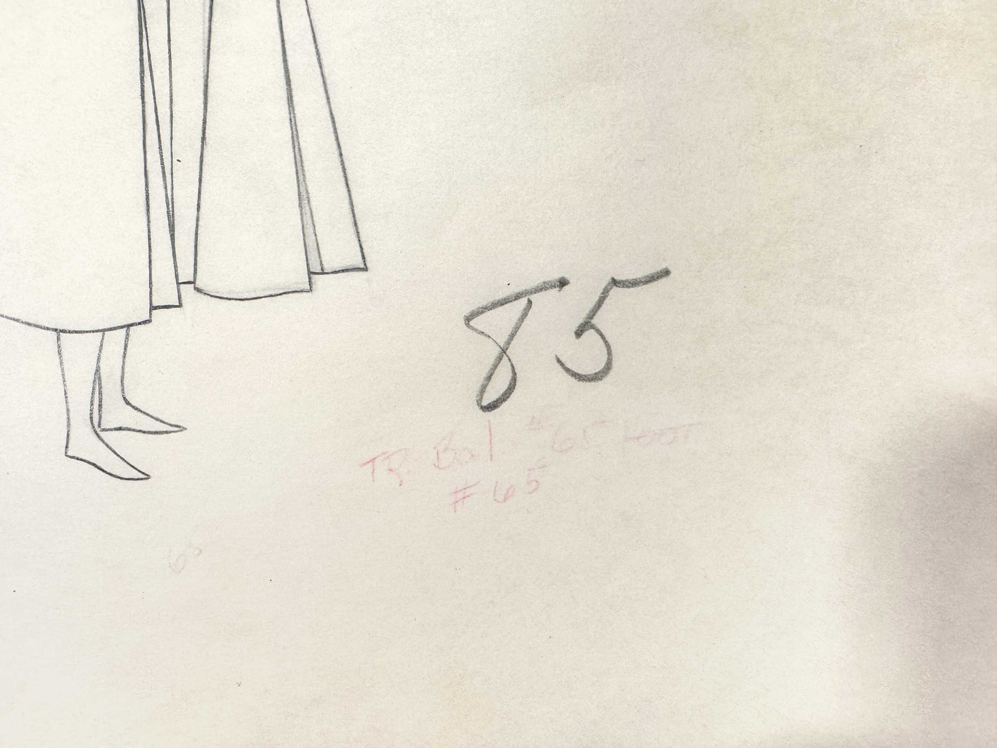 Sleeping Beauty Briar Rose Original Animation Production Drawing (Walt Disney, 1959). For sale on FLIP Gallery