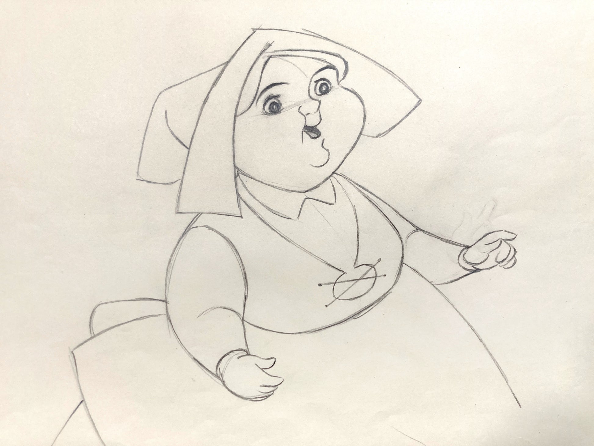 Sleeping Beauty Merryweather Original Animation Production Art Drawing (Walt Disney, 1959). For sale on FLIP Gallery