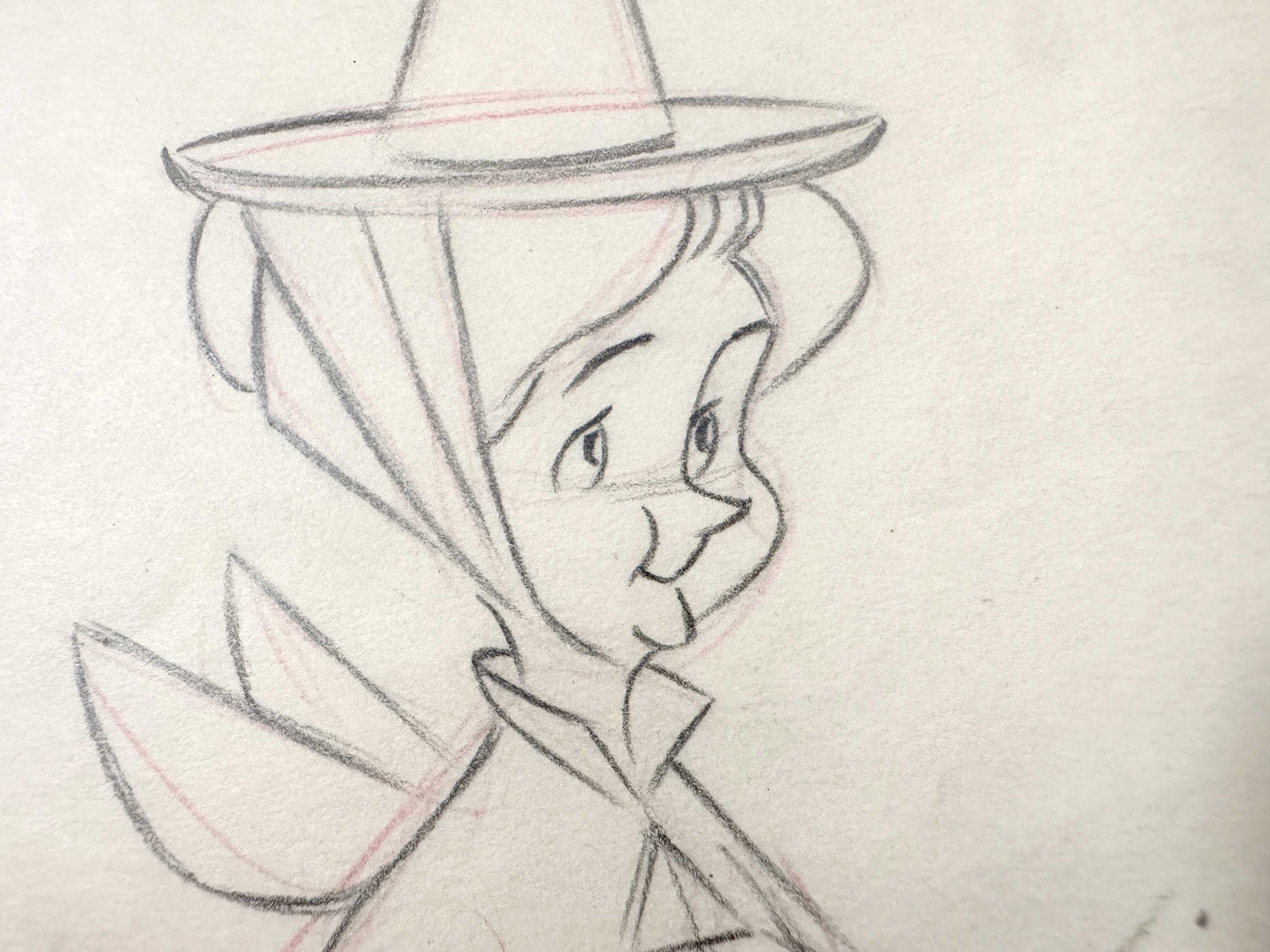 Sleeping Beauty Fauna Original Animation Production Drawing (Walt Disney, 1959). For sale on FLIP Gallery