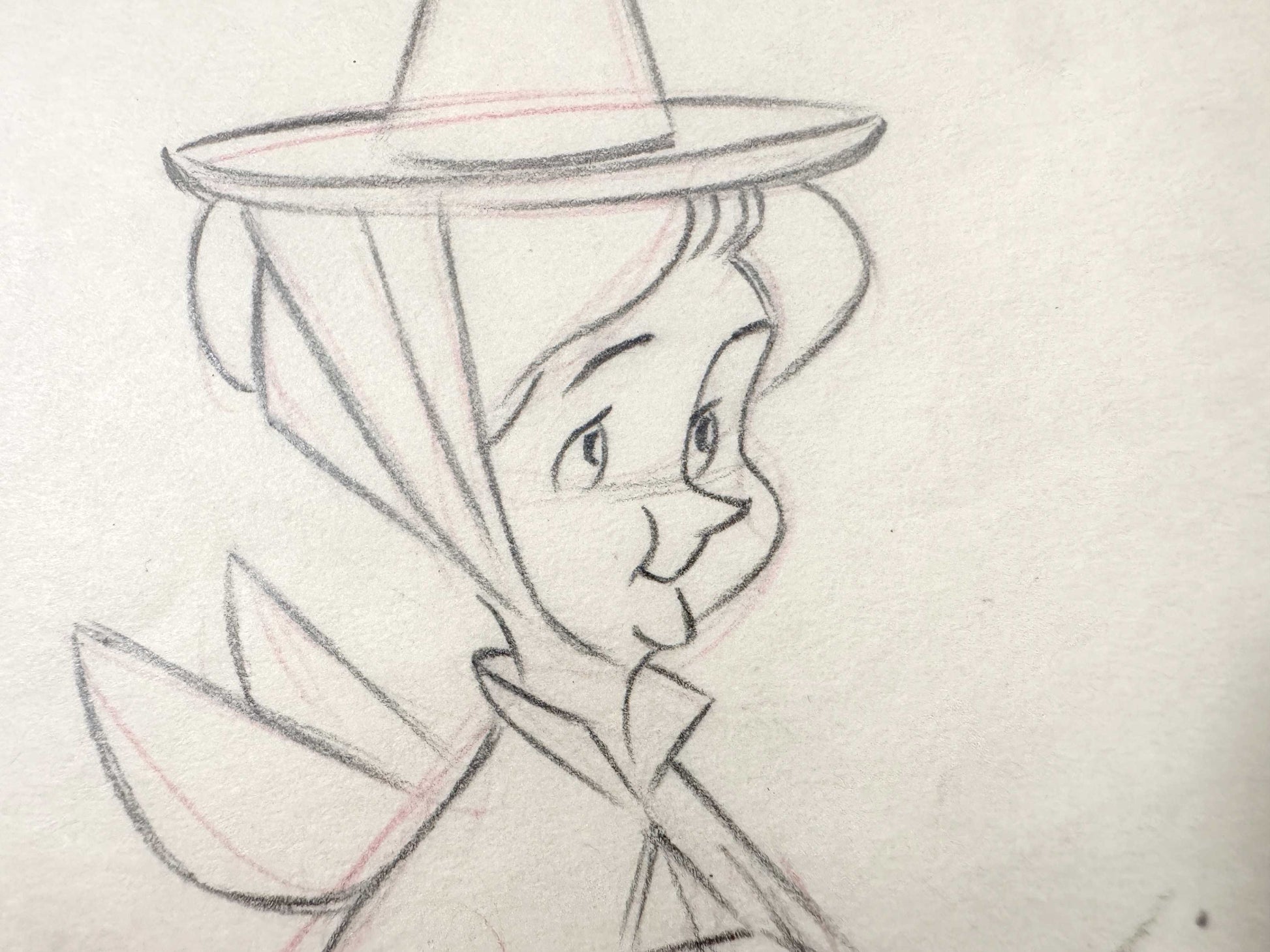 Sleeping Beauty Fauna Original Animation Production Drawing (Walt Disney, 1959). For sale on FLIP Gallery