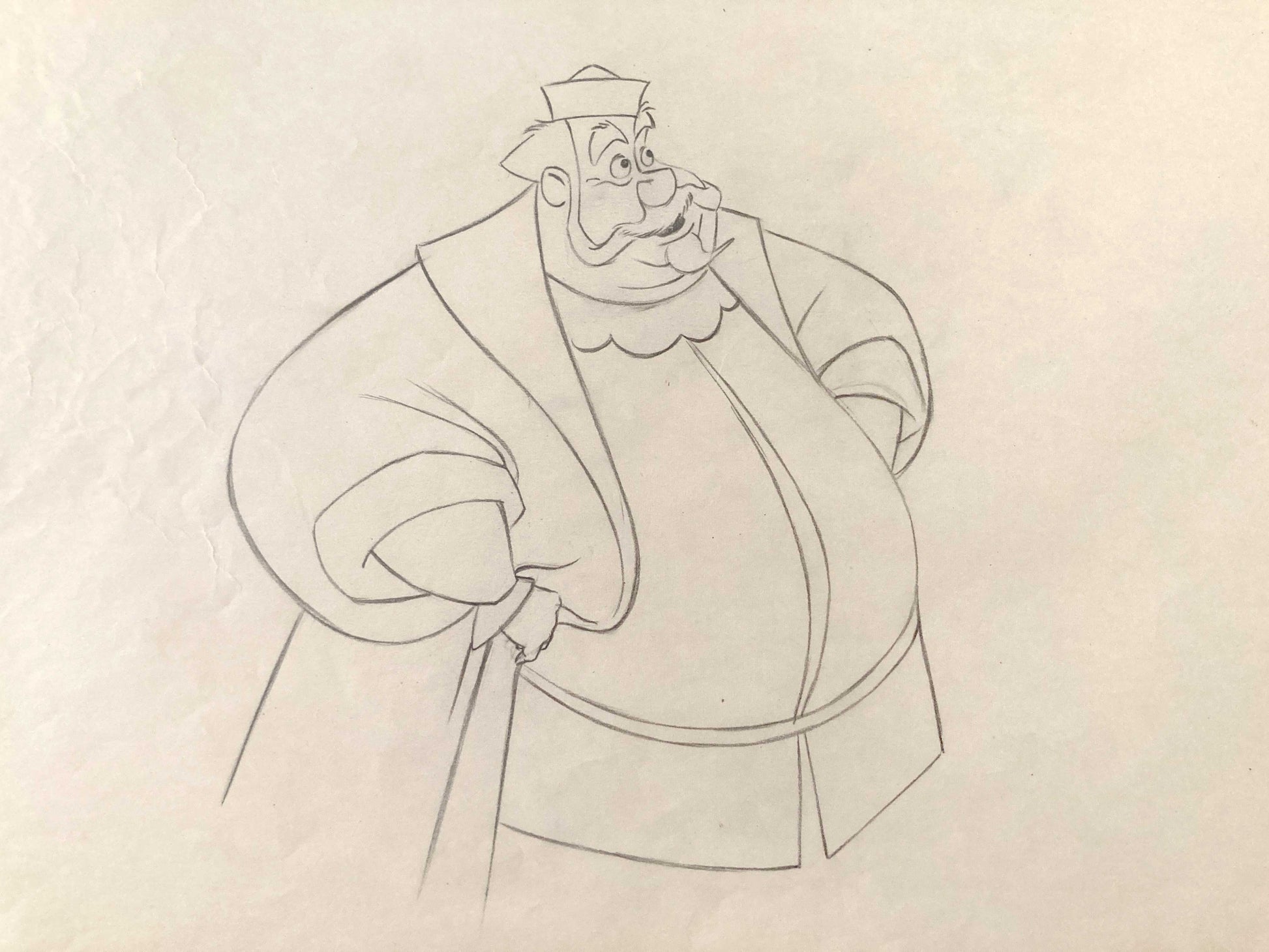 Sleeping Beauty - King Hubert Original Production Used Animation Drawing (Walt Disney, 1959). For sale on FLIP Gallery