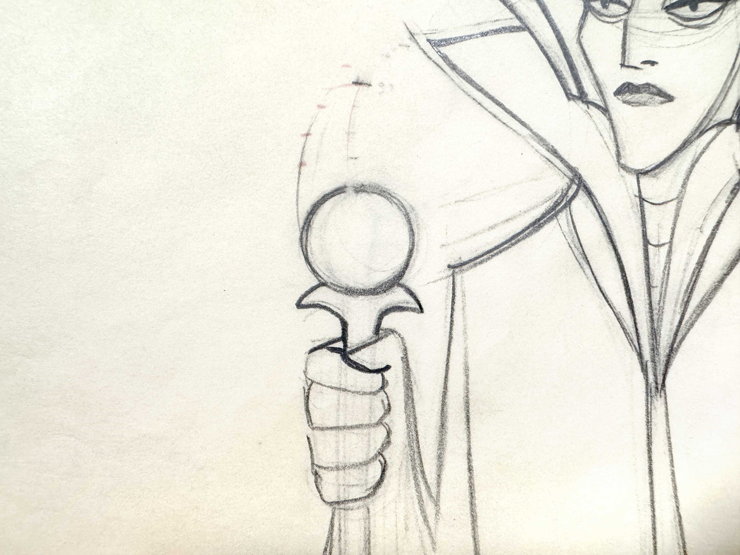 Sleeping Beauty Maleficent Original Animation Production Drawing (Walt Disney, 1959). For sale on FLIP Gallery