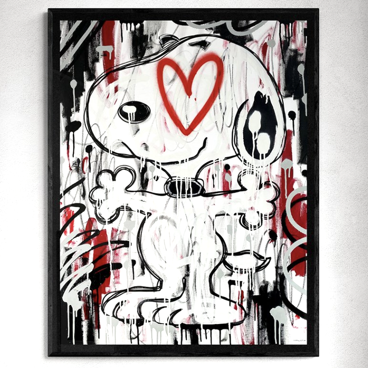 "SNOOPY 740" : Original Street Art Painting by Harleen (100x80 cm). For sale on FLIP Gallery