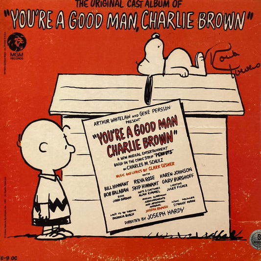 Snoopy Illustration Signed by the voice with COA