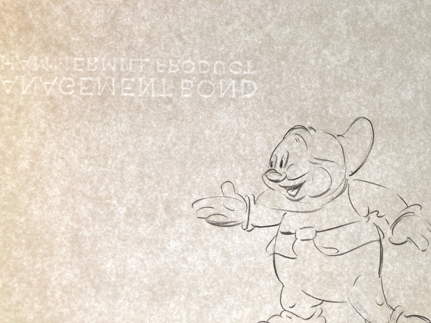 Snow White and the Seven Dwarfs : "The Silly Song" Happy Rough Animation Drawing by Disney Legend Bill Tytla (Walt Disney, 1937). For sale on FLIP Gallery