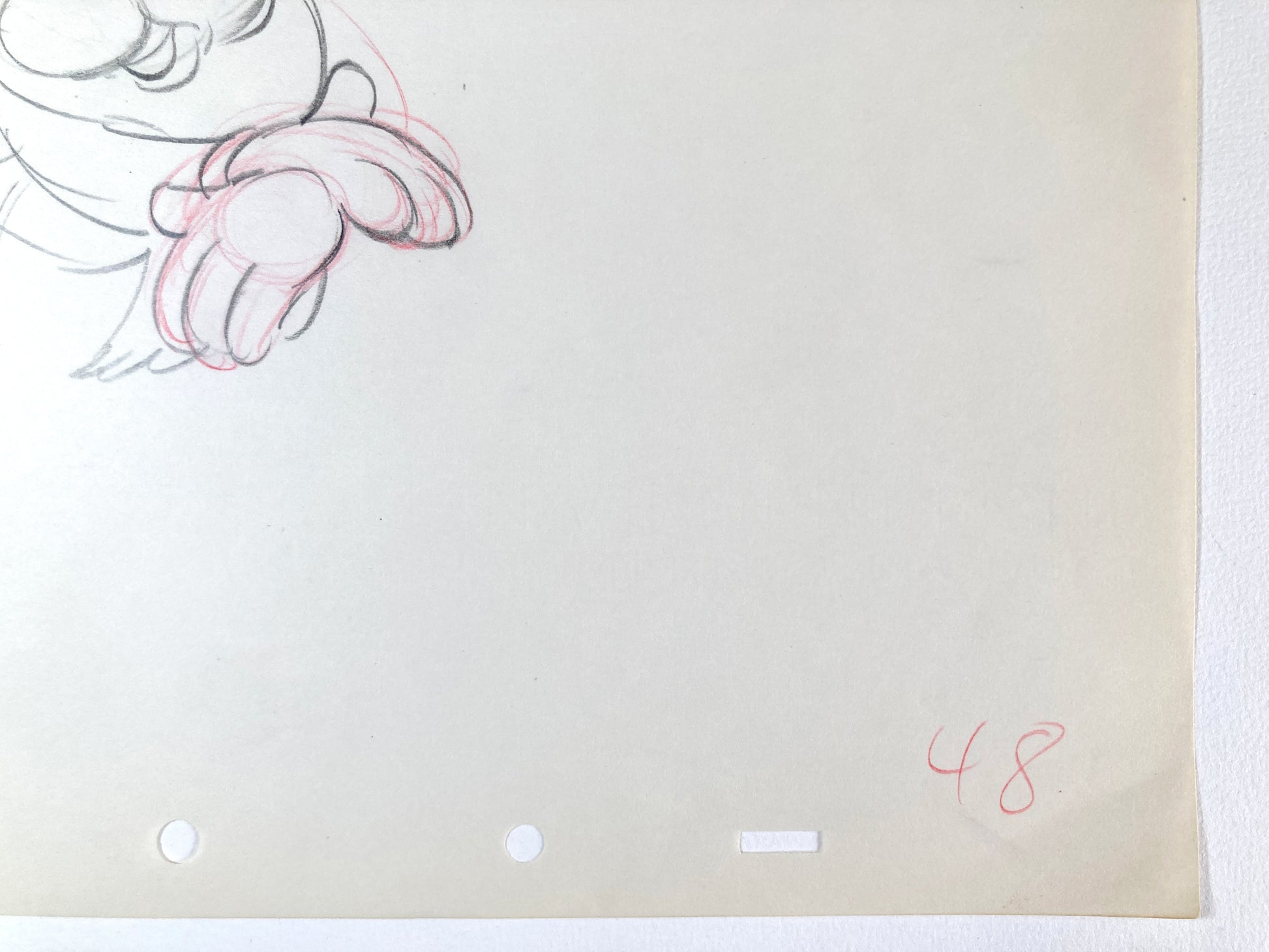 Snow White and the Seven Dwarfs : Original Bashful Production Rough Drawing (Walt Disney, 1937). For sale on FLIP Gallery