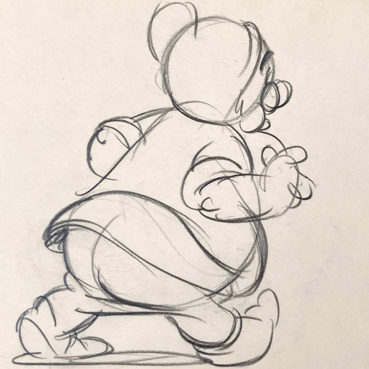 Snow White and the Seven Dwarfs Early Doc Test Sketche (Walt Disney, 1937). For sale on FLIP Gallery