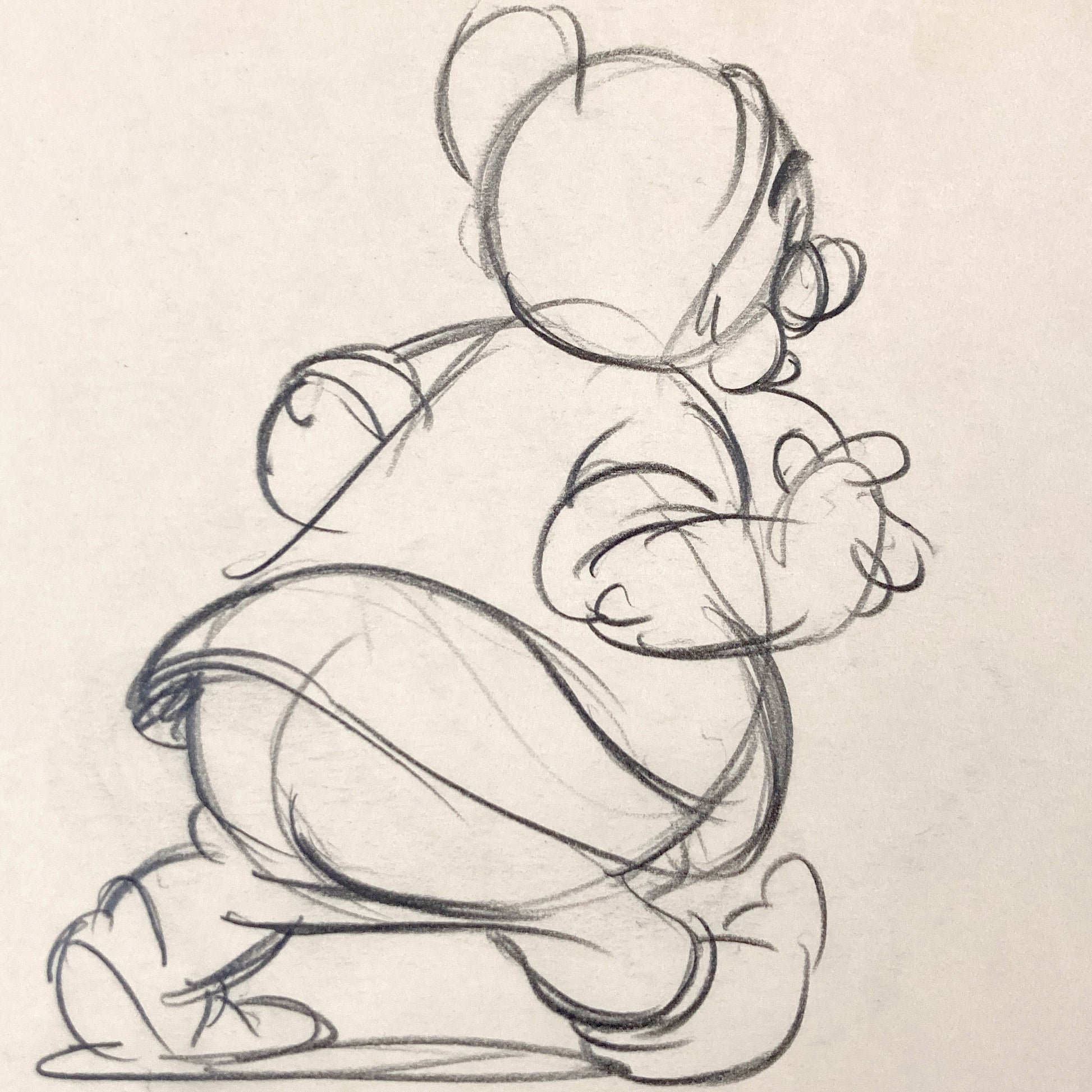 Snow White and the Seven Dwarfs Early Doc Test Sketche (Walt Disney, 1937). For sale on FLIP Gallery