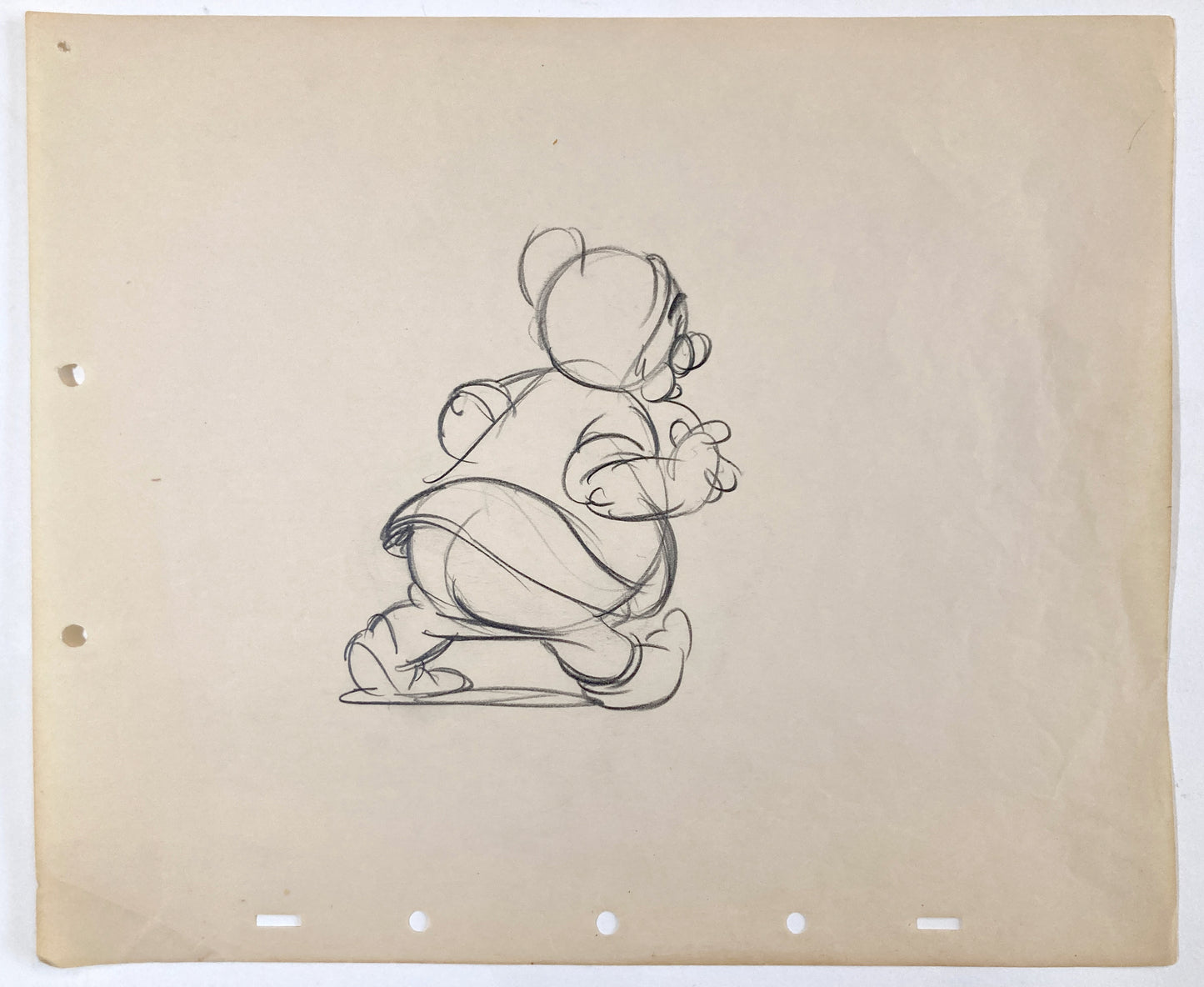 Snow White and the Seven Dwarfs Early Doc Test Sketche (Walt Disney, 1937). For sale on FLIP Gallery