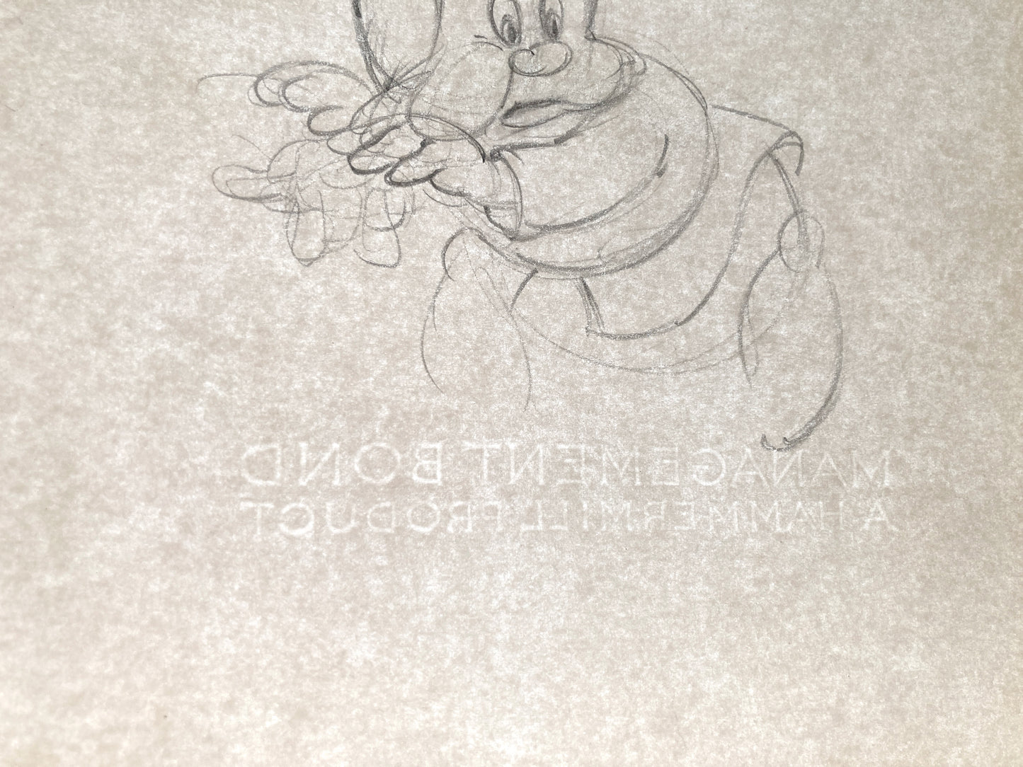 Snow White and the Seven Dwarfs : Deleted Soup Eating Scene Happy Animation Drawing (Walt Disney, 1937). For sale on FLIP Gallery