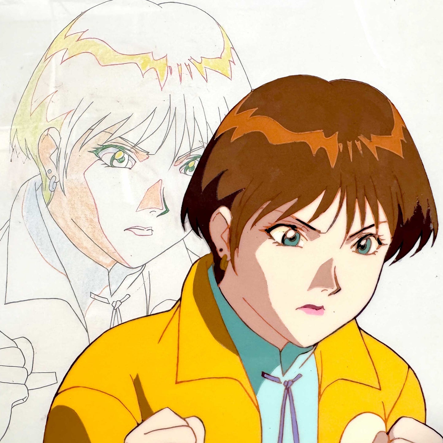 Speed Racer / Mach GoGoGo : Original Animation Art Cel and Matching Drawing (1997). For sale on FLIP Gallery