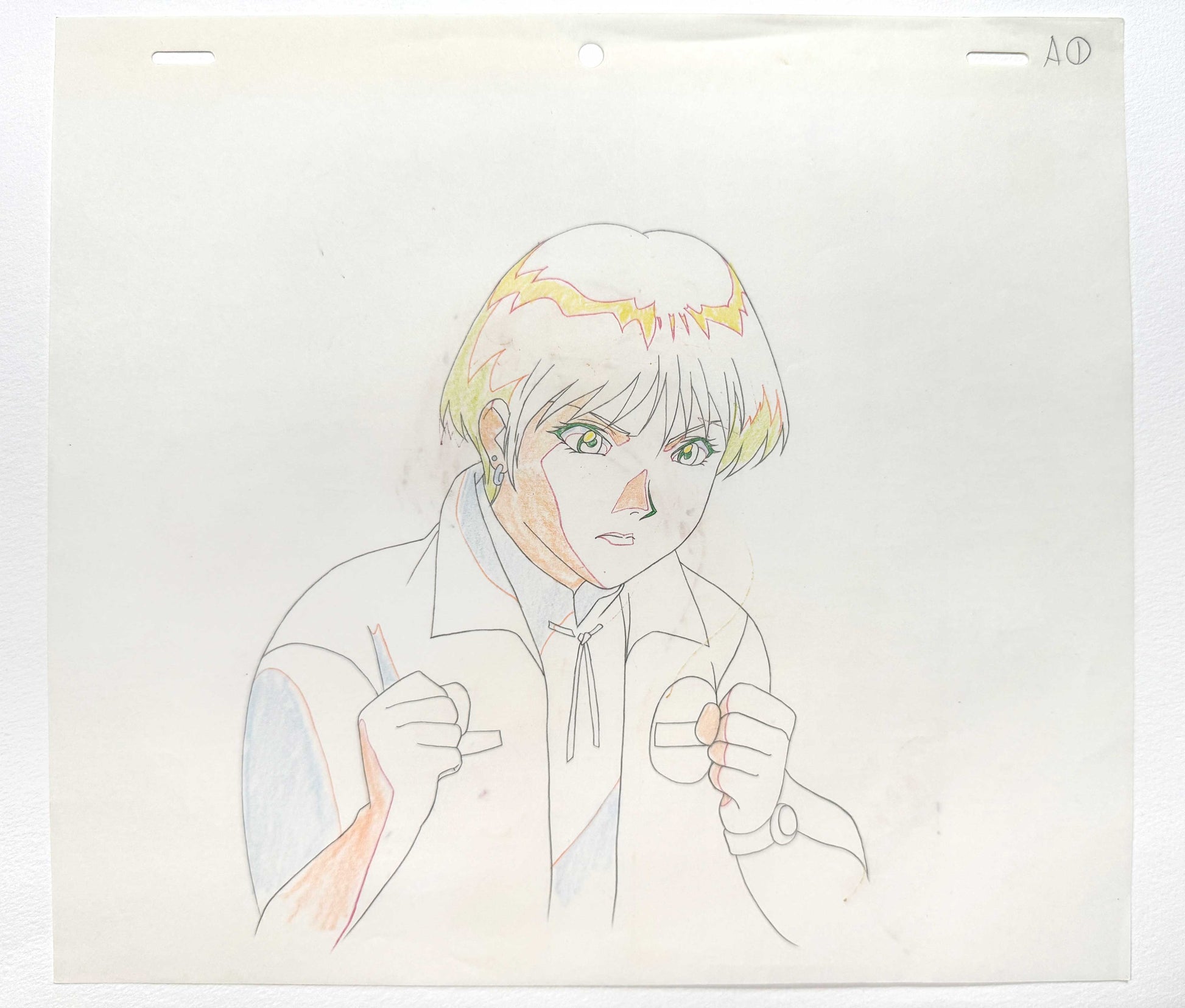 Speed Racer / Mach GoGoGo : Original Animation Art Cel and Matching Drawing (1997). For sale on FLIP Gallery