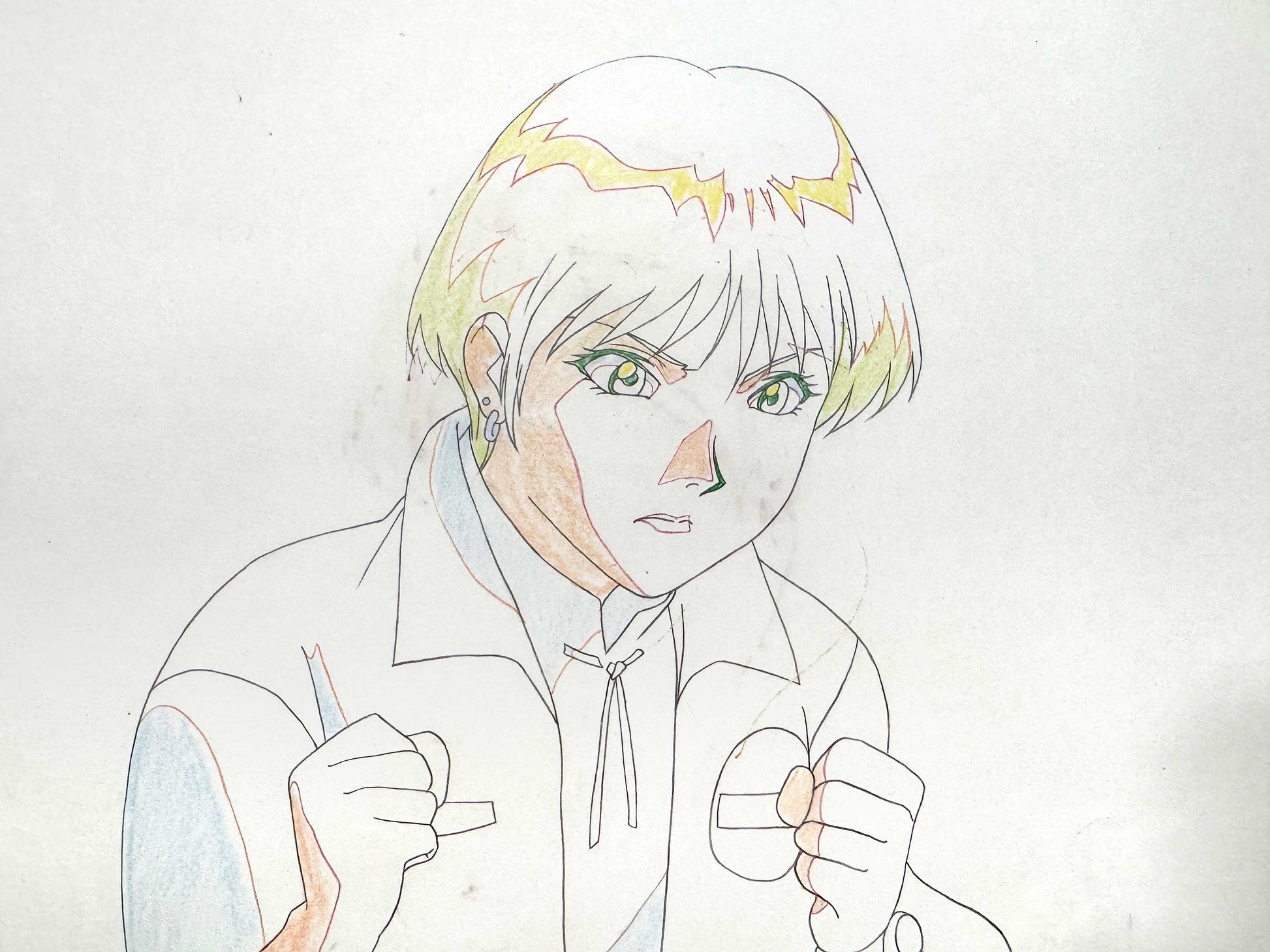 Speed Racer / Mach GoGoGo : Original Animation Art Cel and Matching Drawing (1997). For sale on FLIP Gallery