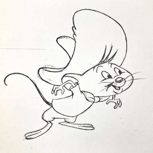 A orginal production copy from the Virgil Ross Archives of Speedy Gonzales