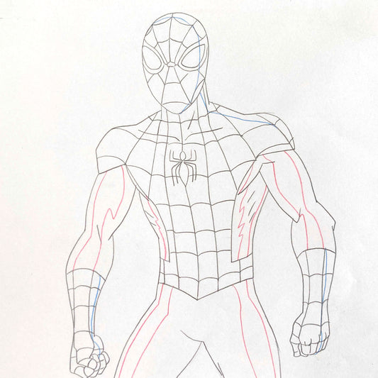 Original Production used Drawing from Ultimate Spider-Man Animation Series (2012-2017). For sale on FLIP Gallery