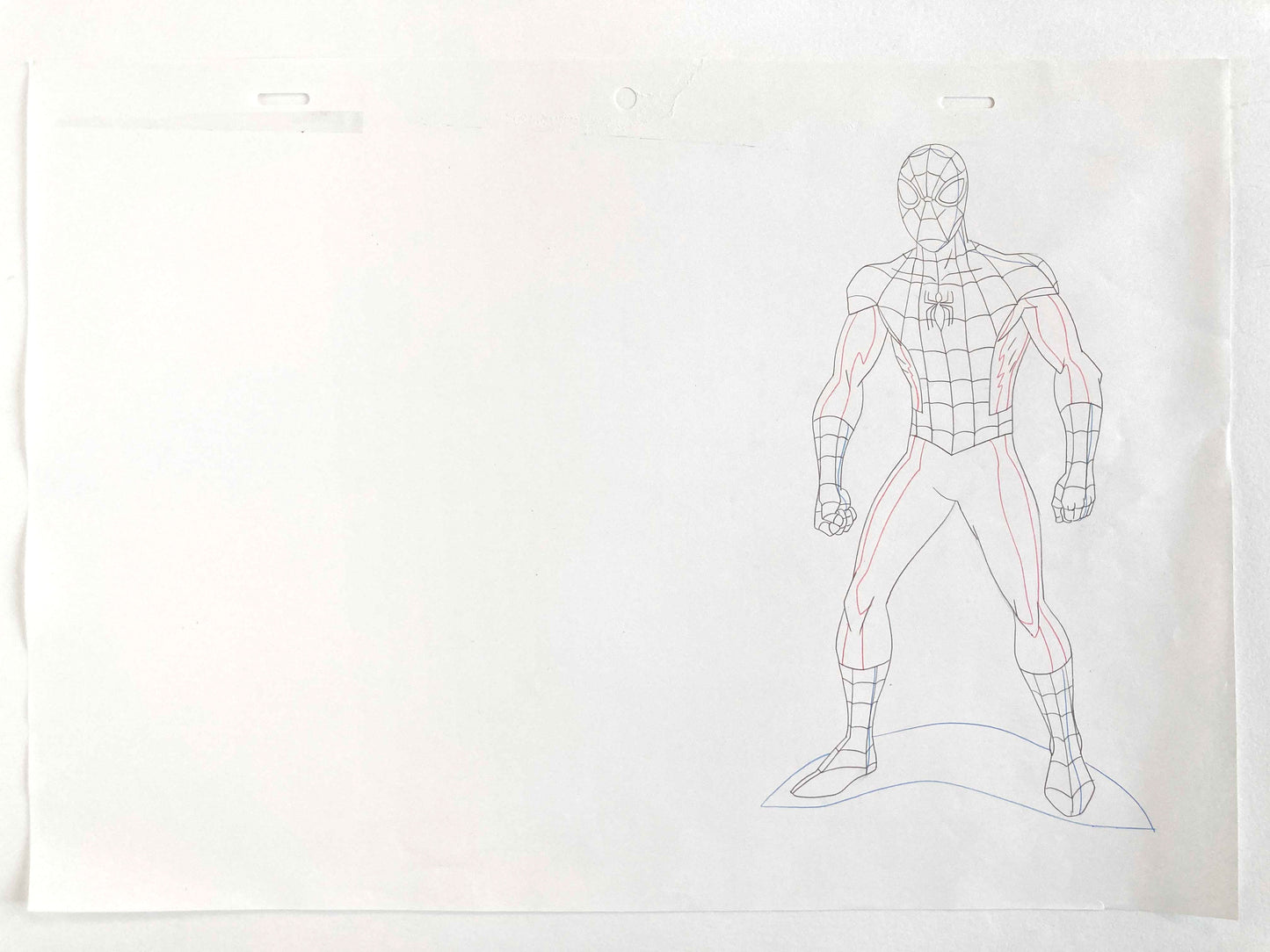 Original Production used Drawing from Ultimate Spider-Man Animation Series (2012-2017). For sale on FLIP Gallery