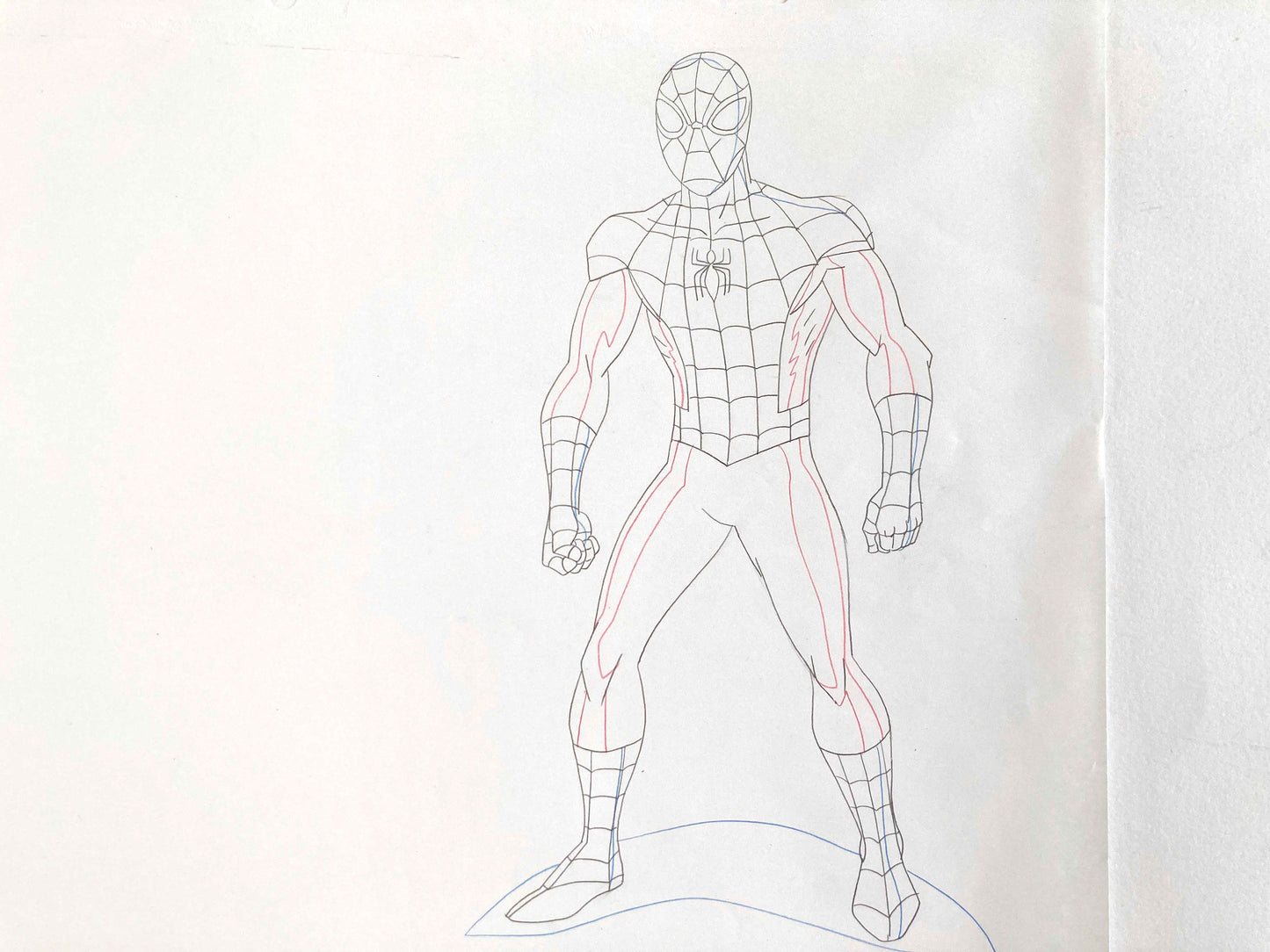 Original Production used Drawing from Ultimate Spider-Man Animation Series (2012-2017). For sale on FLIP Gallery