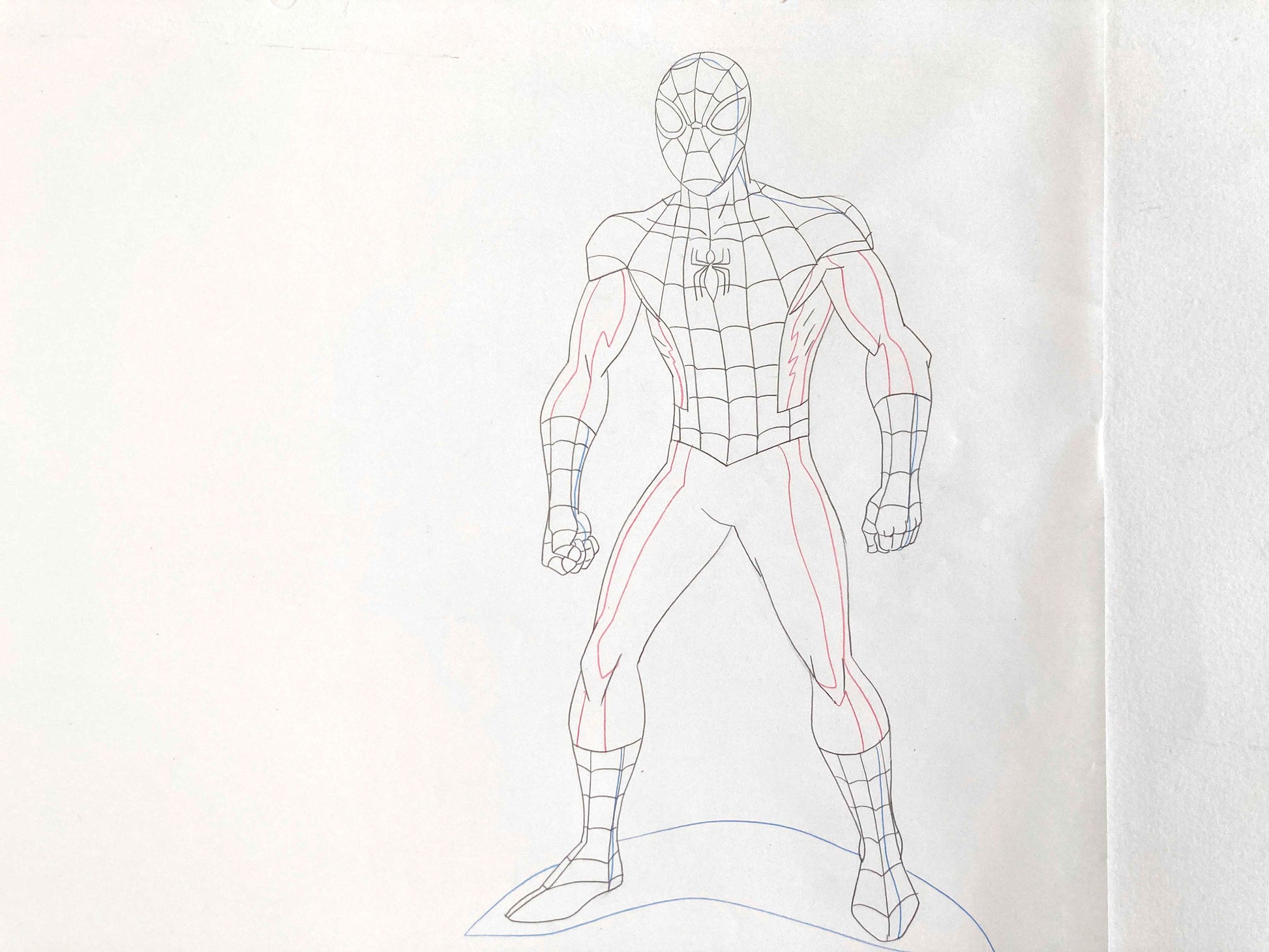 Original Production used Drawing from Ultimate Spider-Man Animation Series (2012-2017). For sale on FLIP Gallery