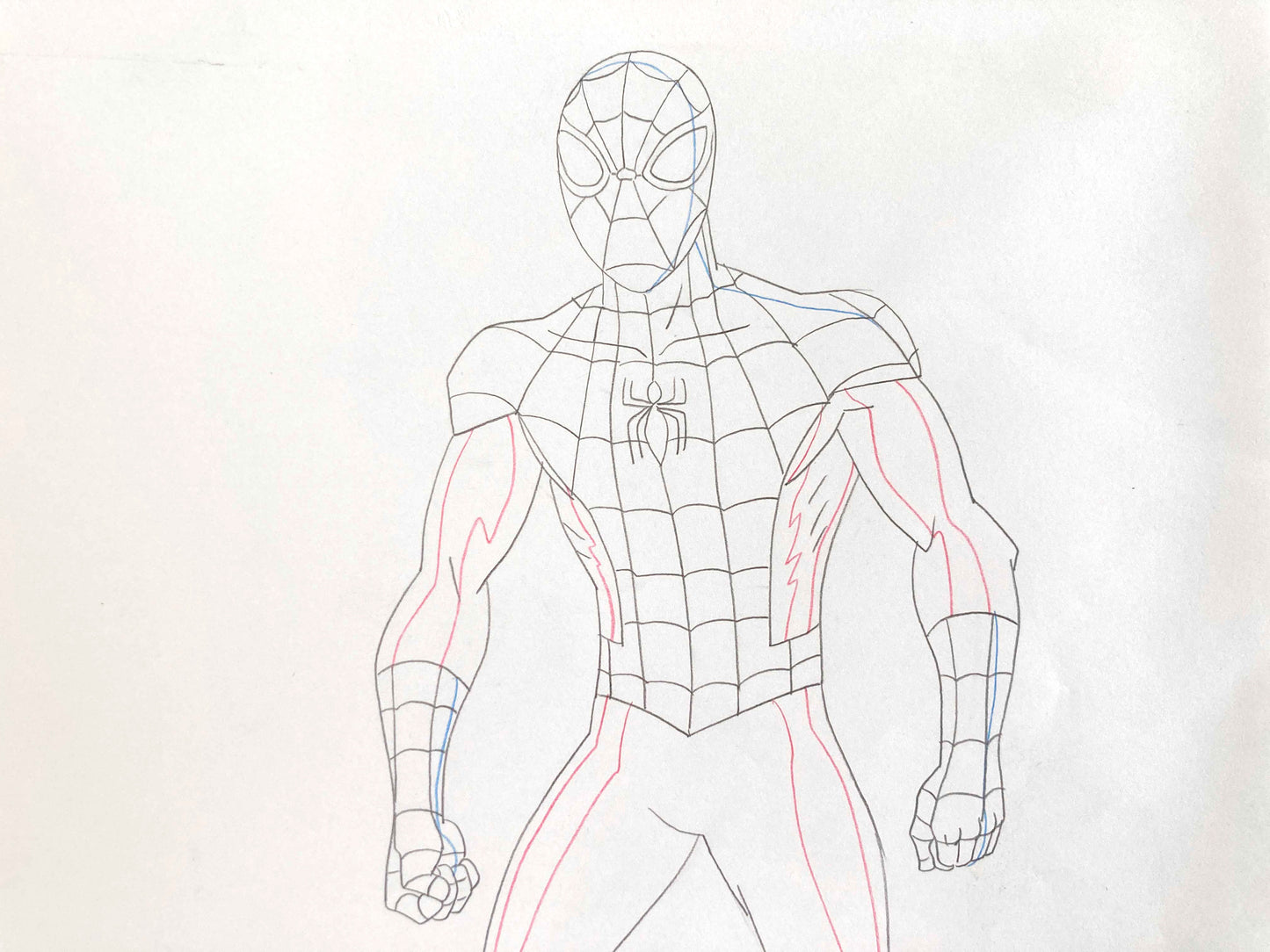 Original Production used Drawing from Ultimate Spider-Man Animation Series (2012-2017). For sale on FLIP Gallery