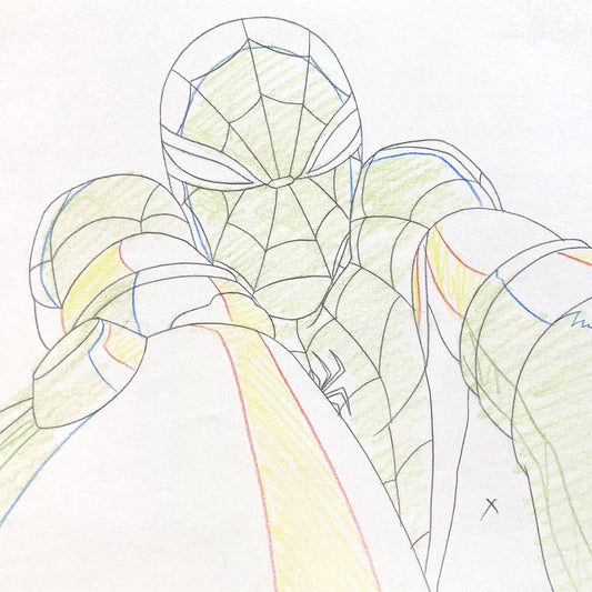 Original Production used Drawing from Ultimate Spider-Man Animation Series (2012-2017). For sale on FLIP Gallery