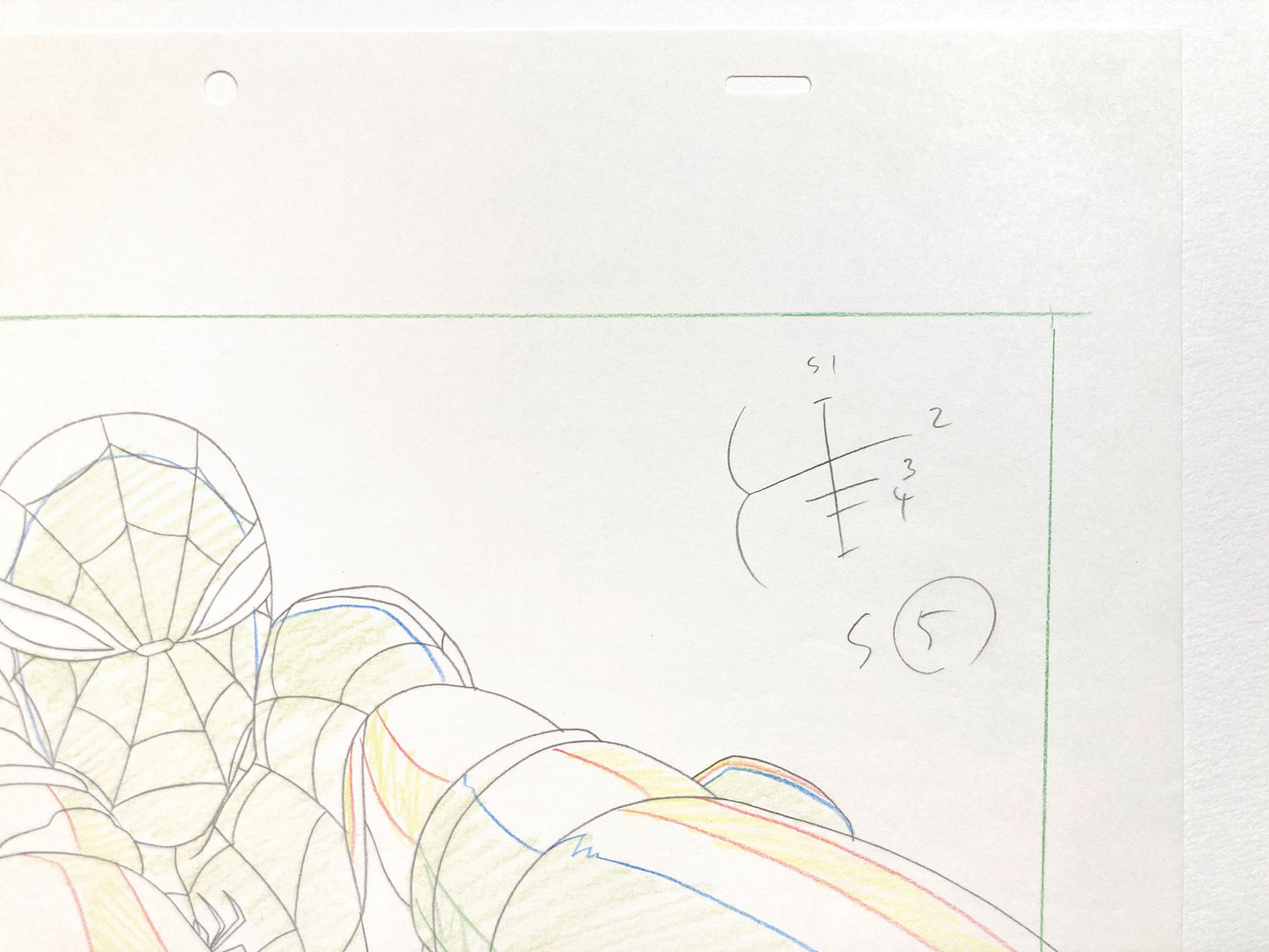 Original Production used Drawing from Ultimate Spider-Man Animation Series (2012-2017). For sale on FLIP Gallery