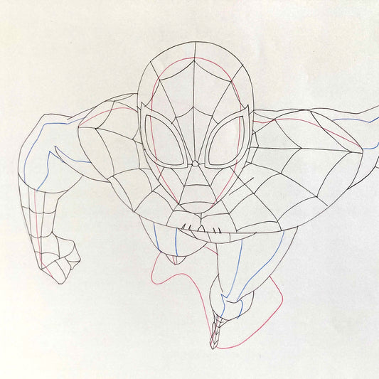 Original Production used Drawing from Ultimate Spider-Man Animation Series (2012-2017). For sale on FLIP Gallery