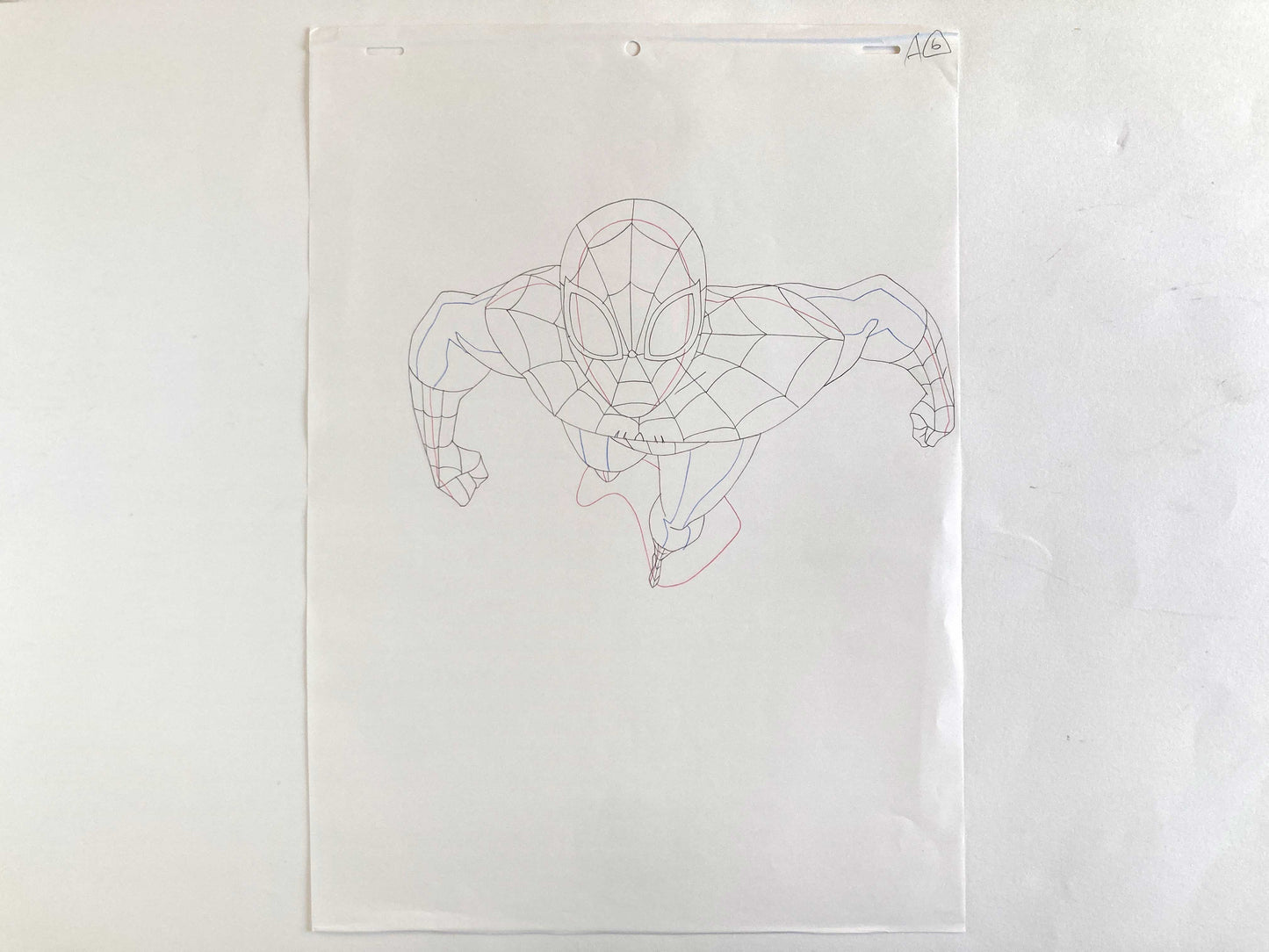 Original Production used Drawing from Ultimate Spider-Man Animation Series (2012-2017). For sale on FLIP Gallery