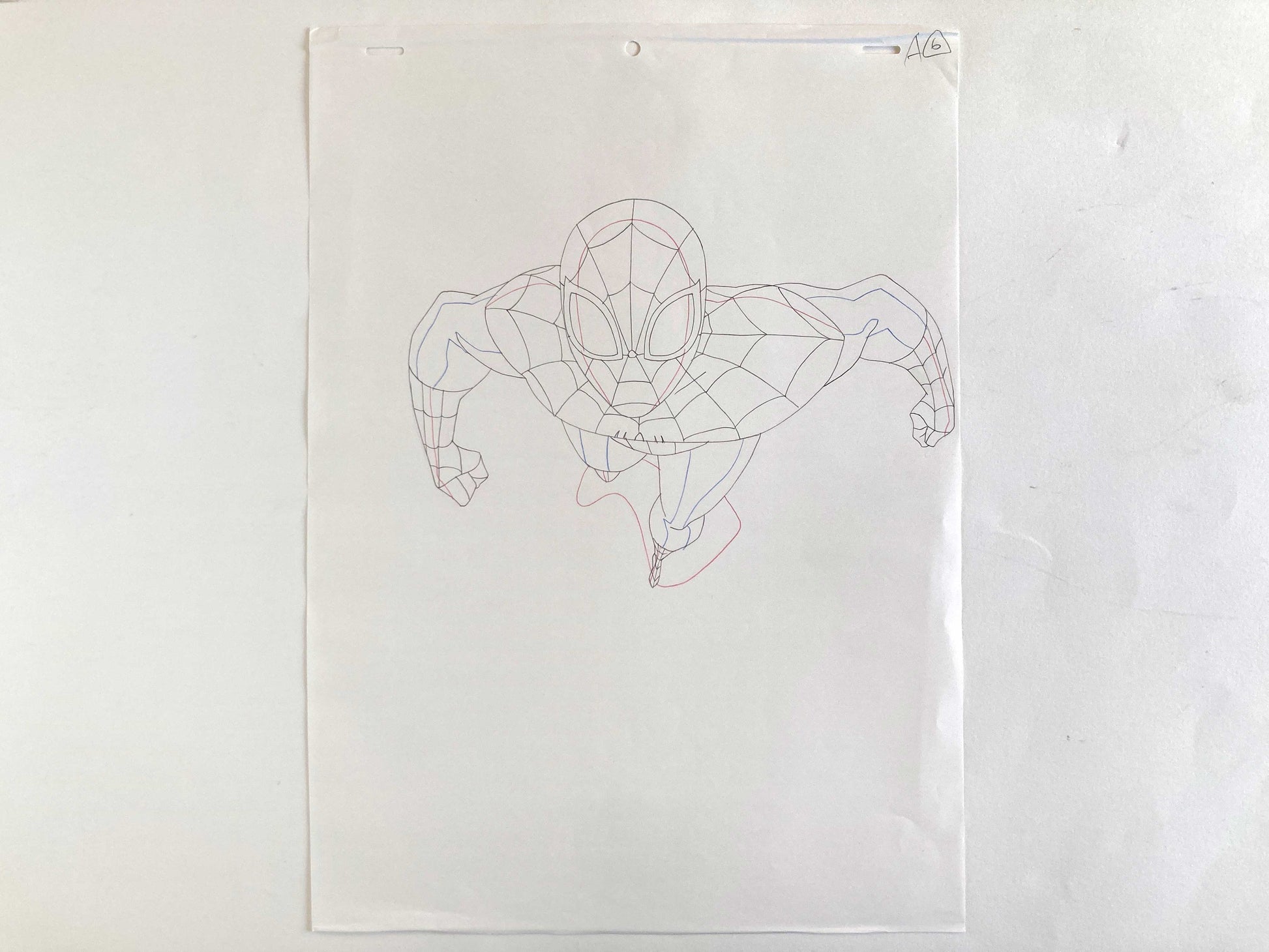 Original Production used Drawing from Ultimate Spider-Man Animation Series (2012-2017). For sale on FLIP Gallery