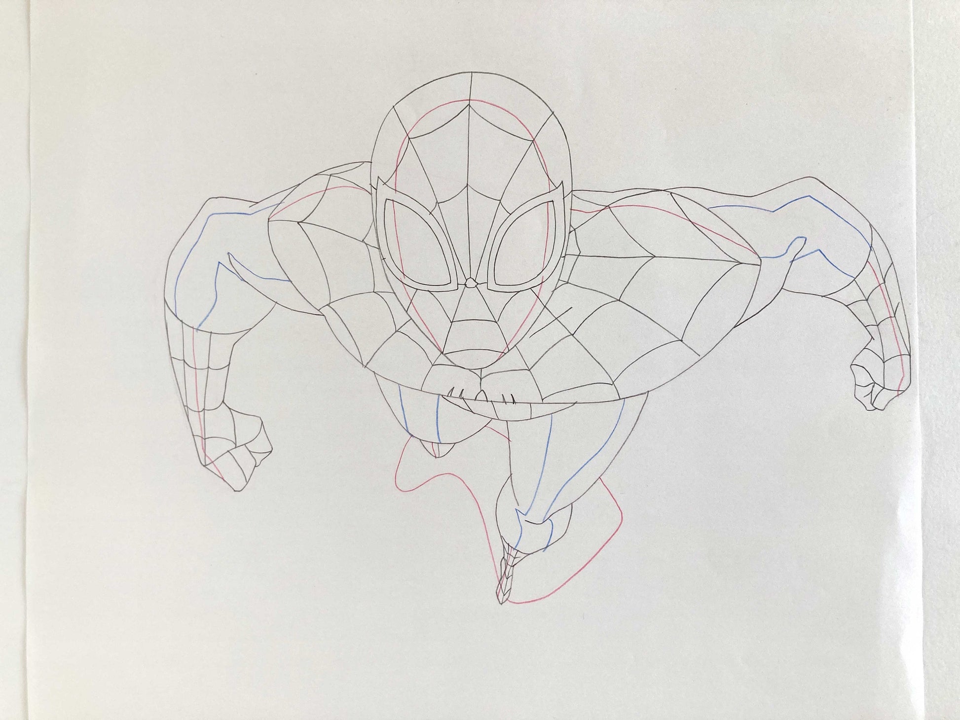 Original Production used Drawing from Ultimate Spider-Man Animation Series (2012-2017). For sale on FLIP Gallery