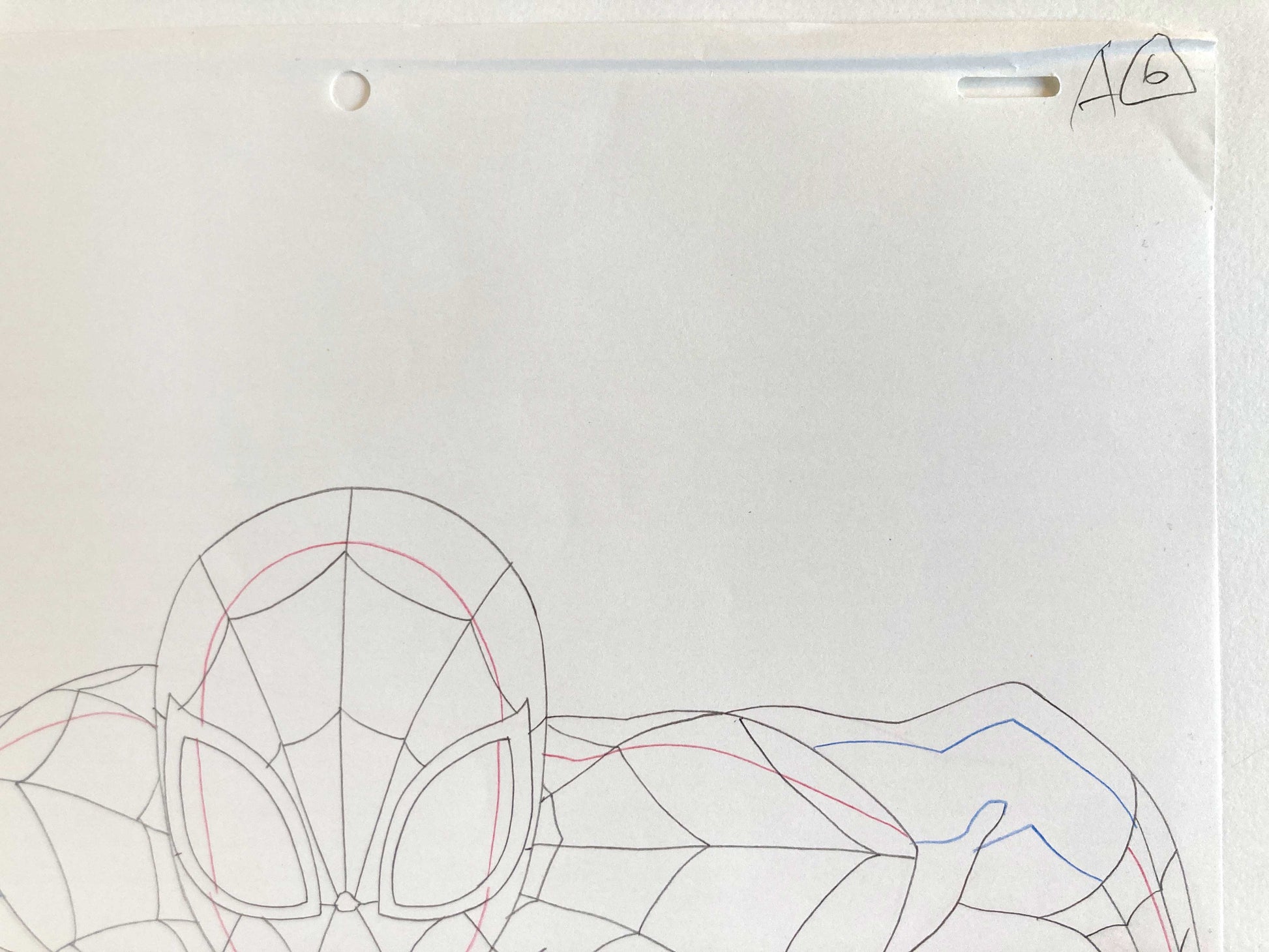 Original Production used Drawing from Ultimate Spider-Man Animation Series (2012-2017). For sale on FLIP Gallery