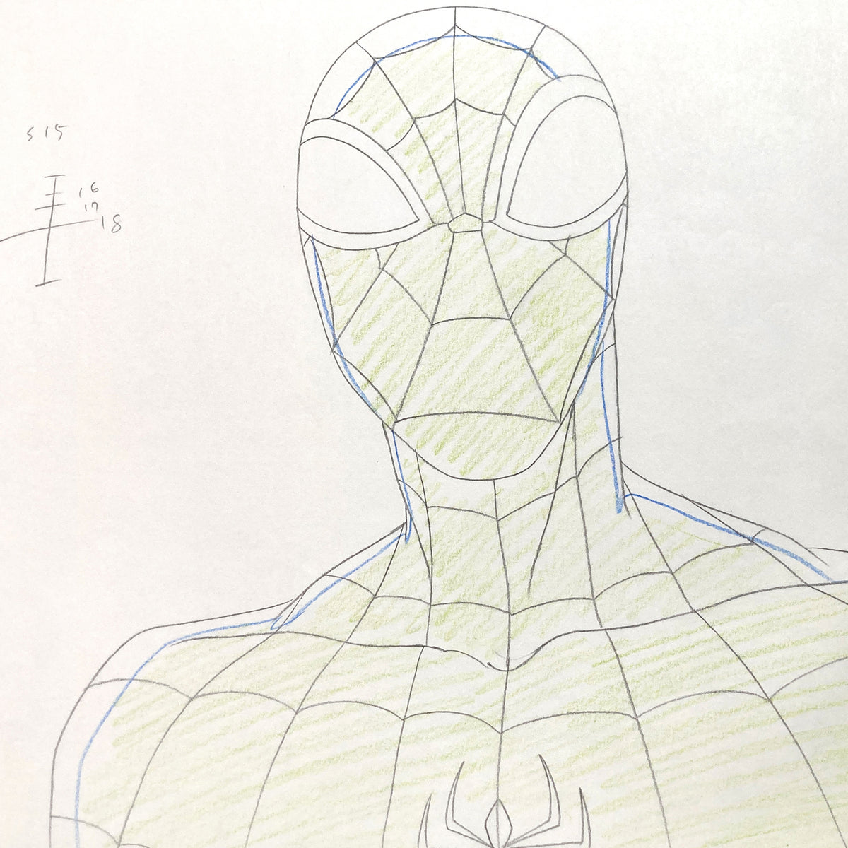 Original Production used Drawing from Ultimate Spider-Man Animation Series (2012-2017). For sale on FLIP Gallery