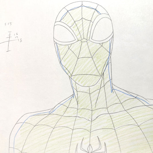 Original Production used Drawing from Ultimate Spider-Man Animation Series (2012-2017). For sale on FLIP Gallery